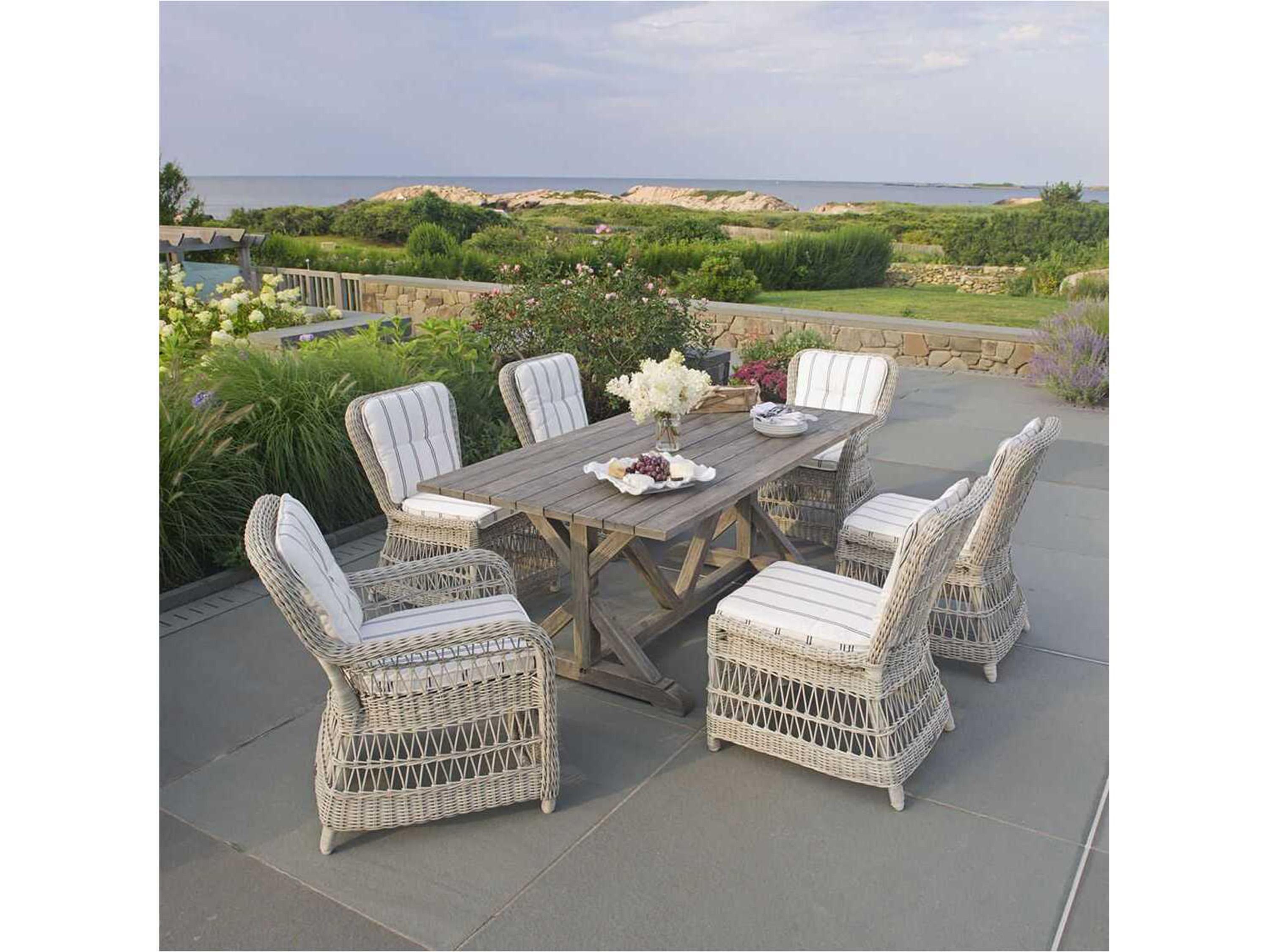 Kingsley Bate Special Order Southampton Wicker Cushion Dining Side Chair