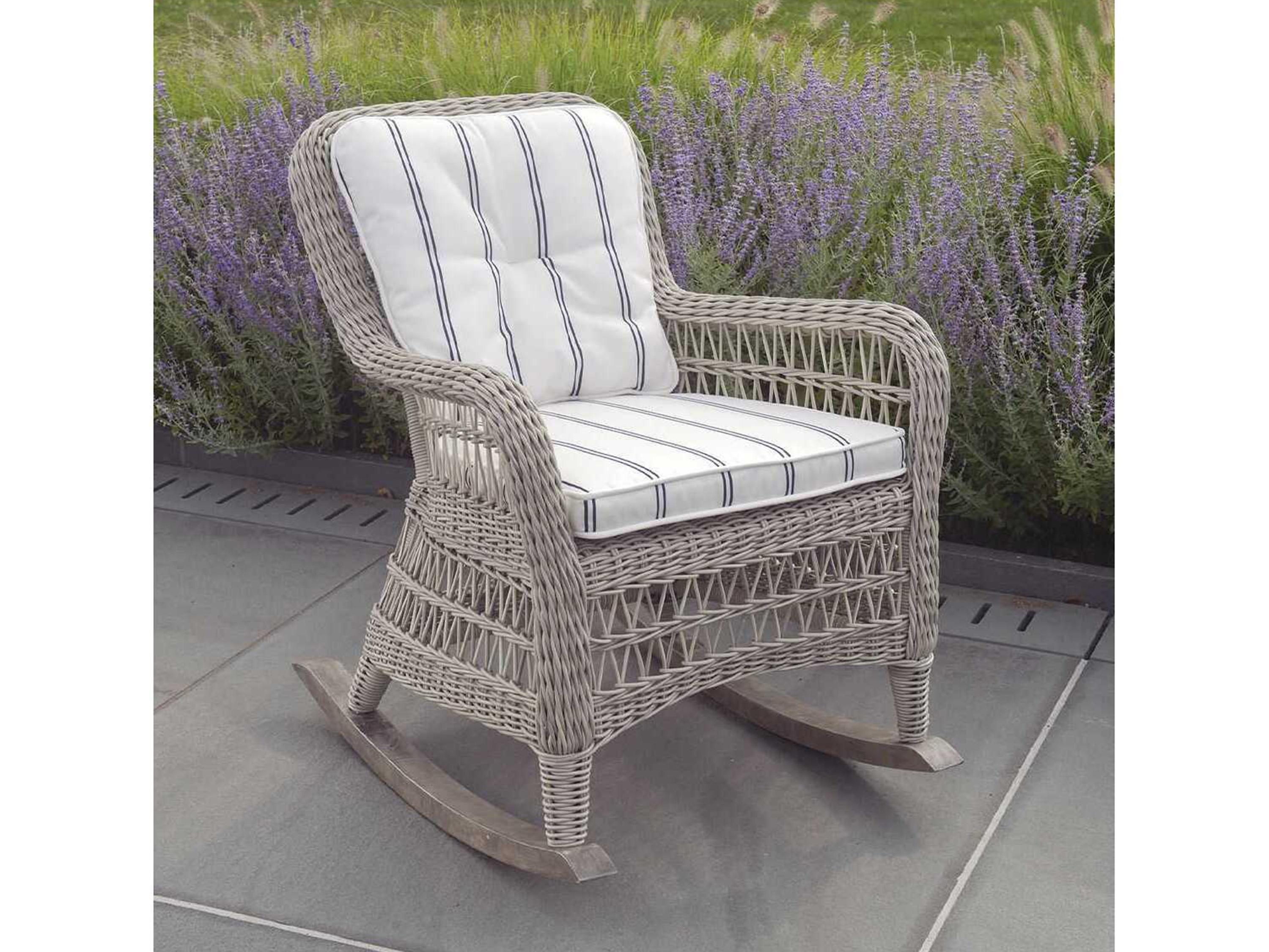 Kingsley Bate Special Order Southampton Wicker Cushion Rocker Chair