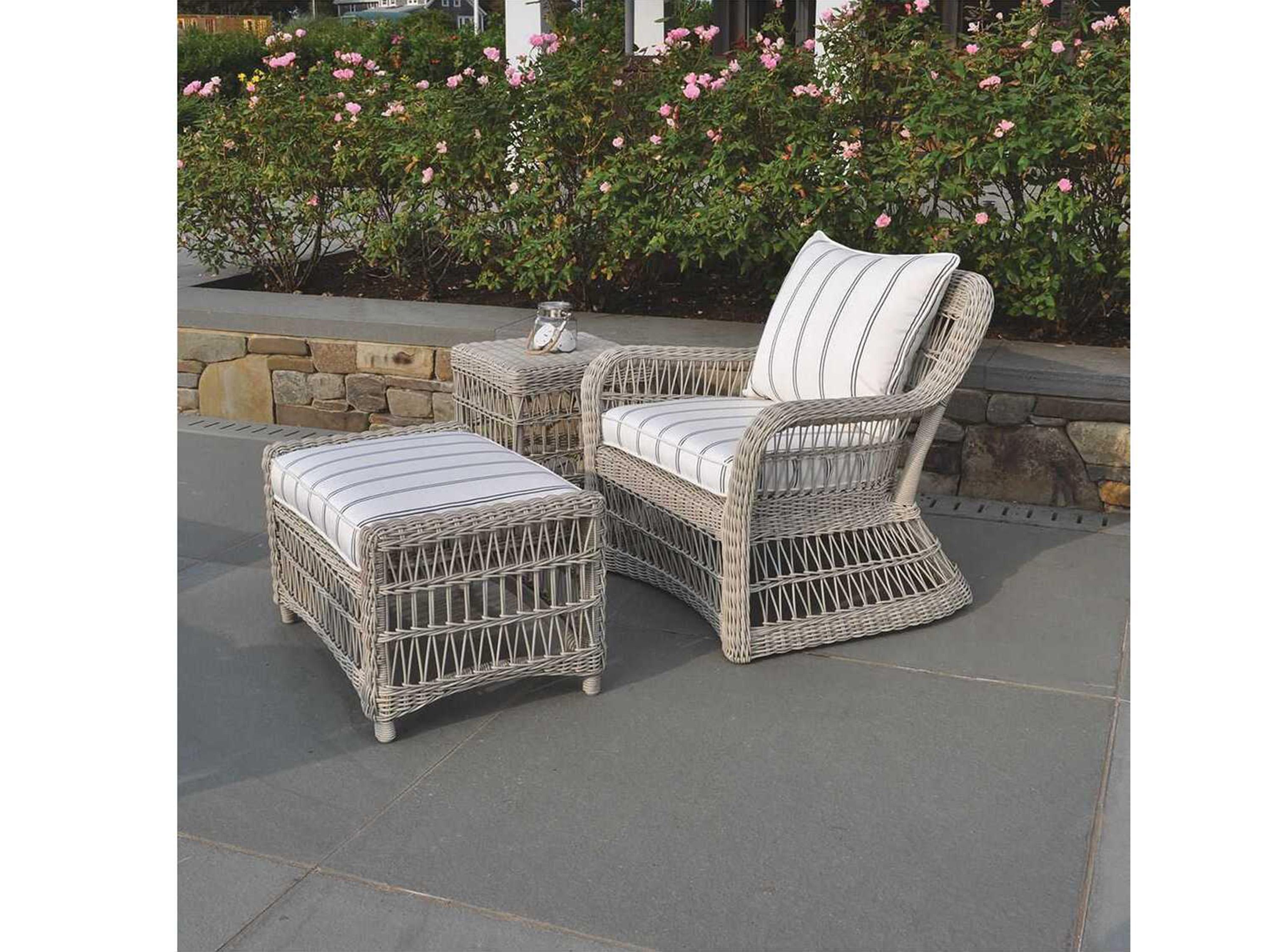 Kingsley Bate Special Order Southampton Wicker Cushion Lounge Chair