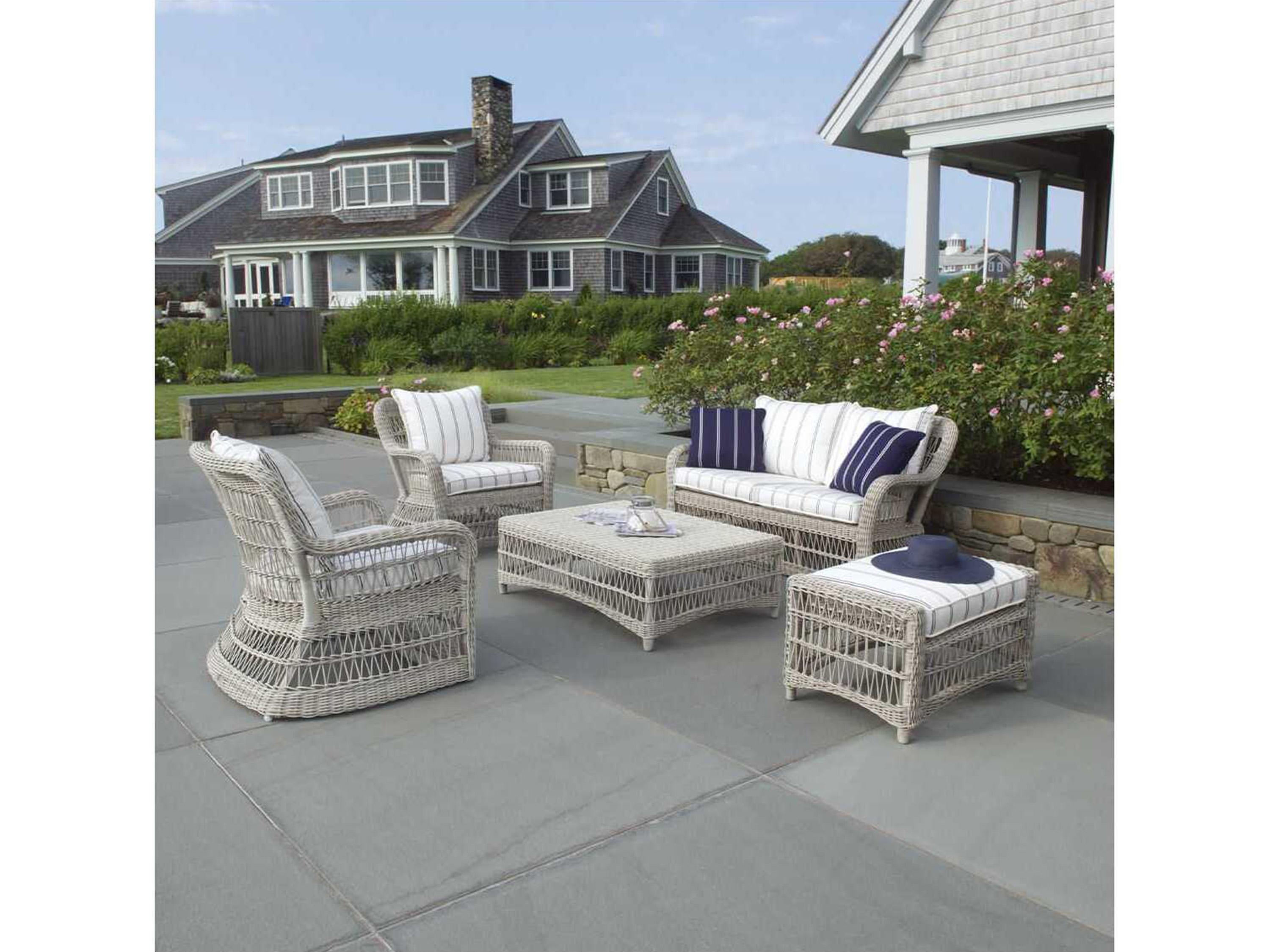 Kingsley Bate Special Order Southampton Wicker Cushion Lounge Chair