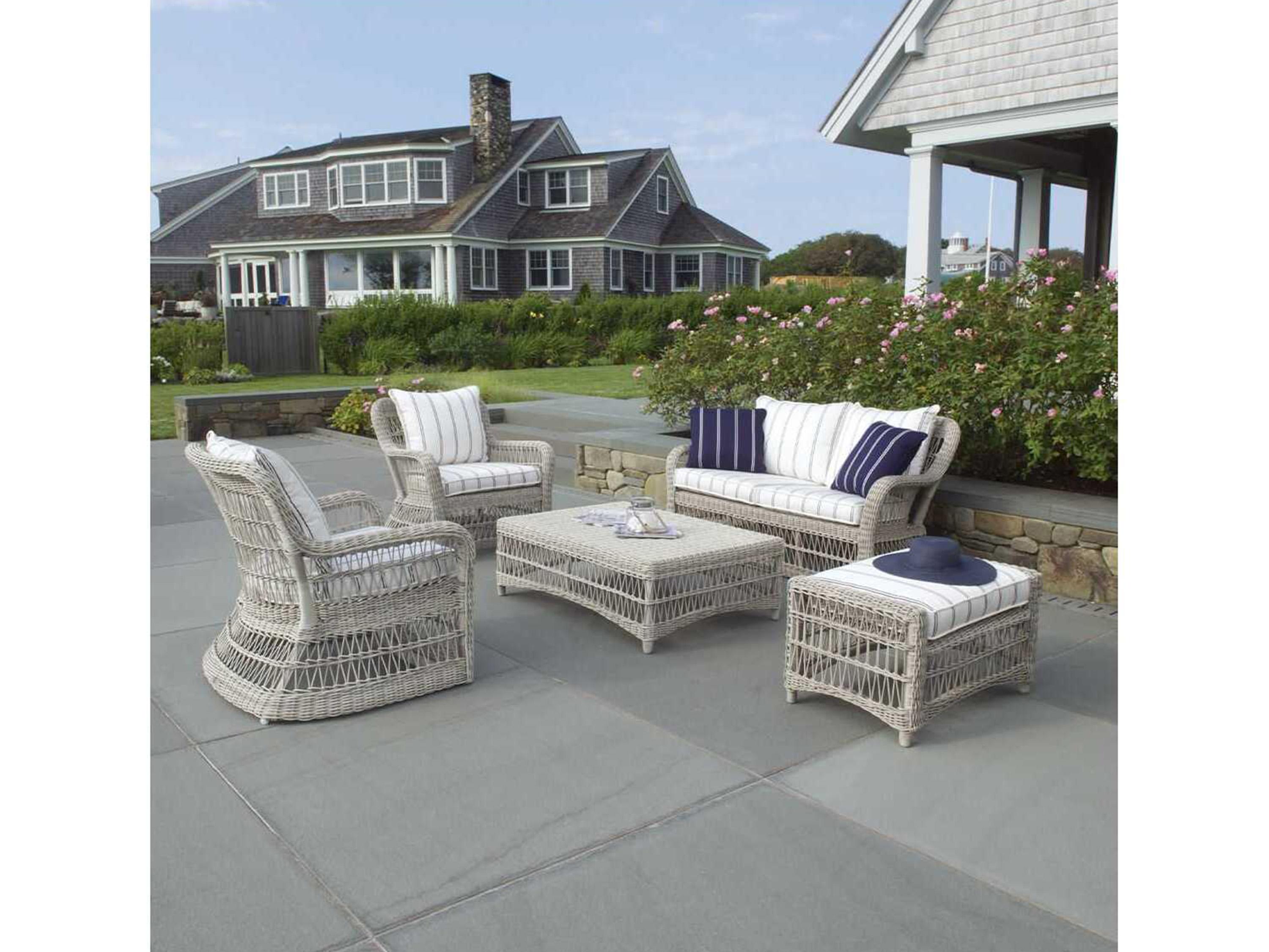 Kingsley Bate Southampton Wicker Cushion Loveseat