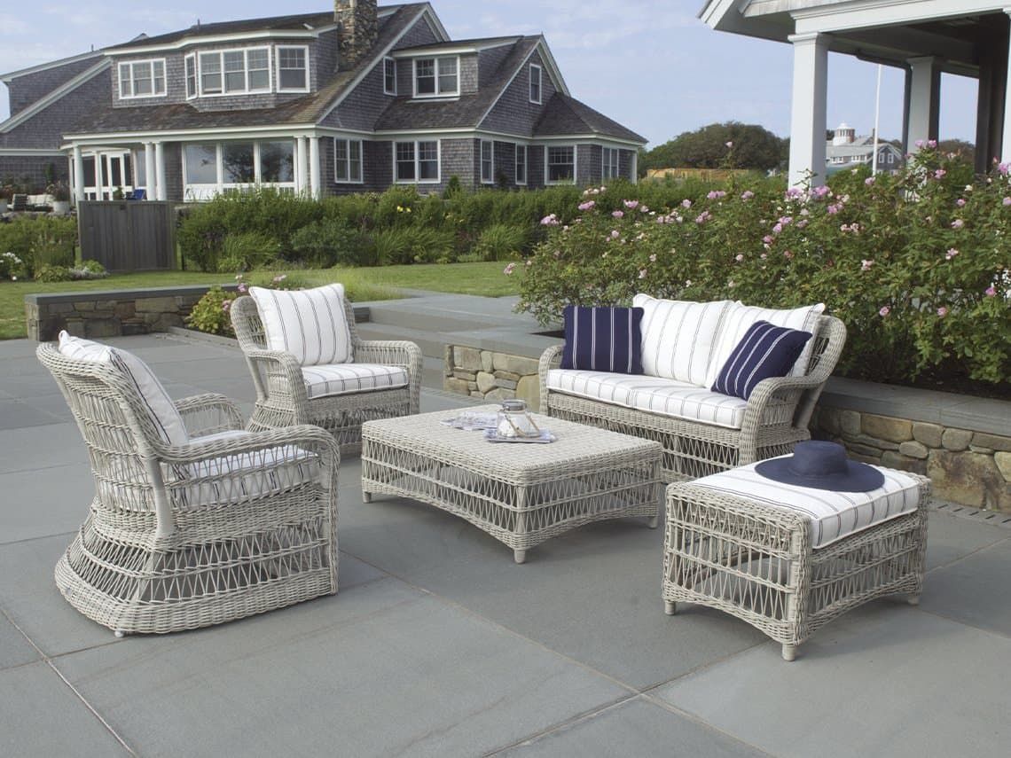 Kingsley Bate Southampton Wicker Cushion Lounge Set