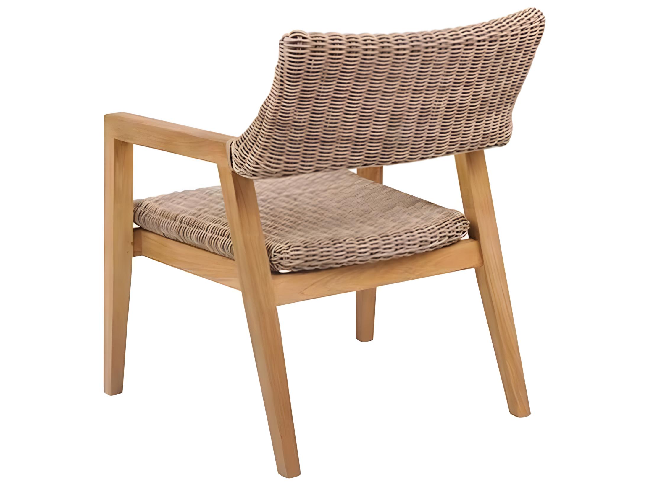 Kingsley Bate Spencer Teak Wicker Lounge Chair