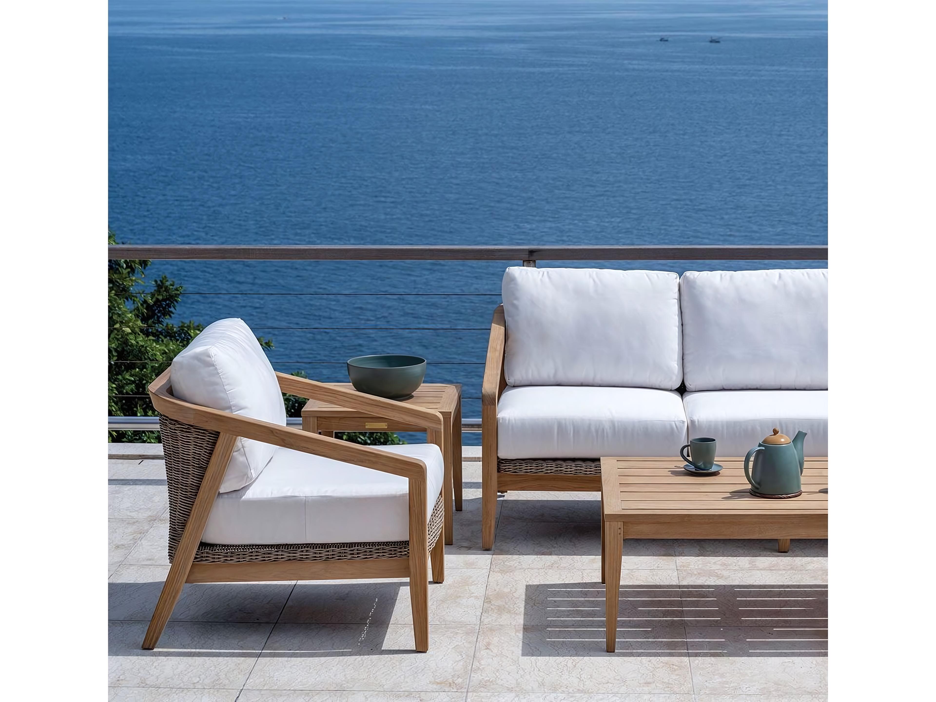 Kingsley Bate Special Order Spencer Teak Cushion Lounge Chair