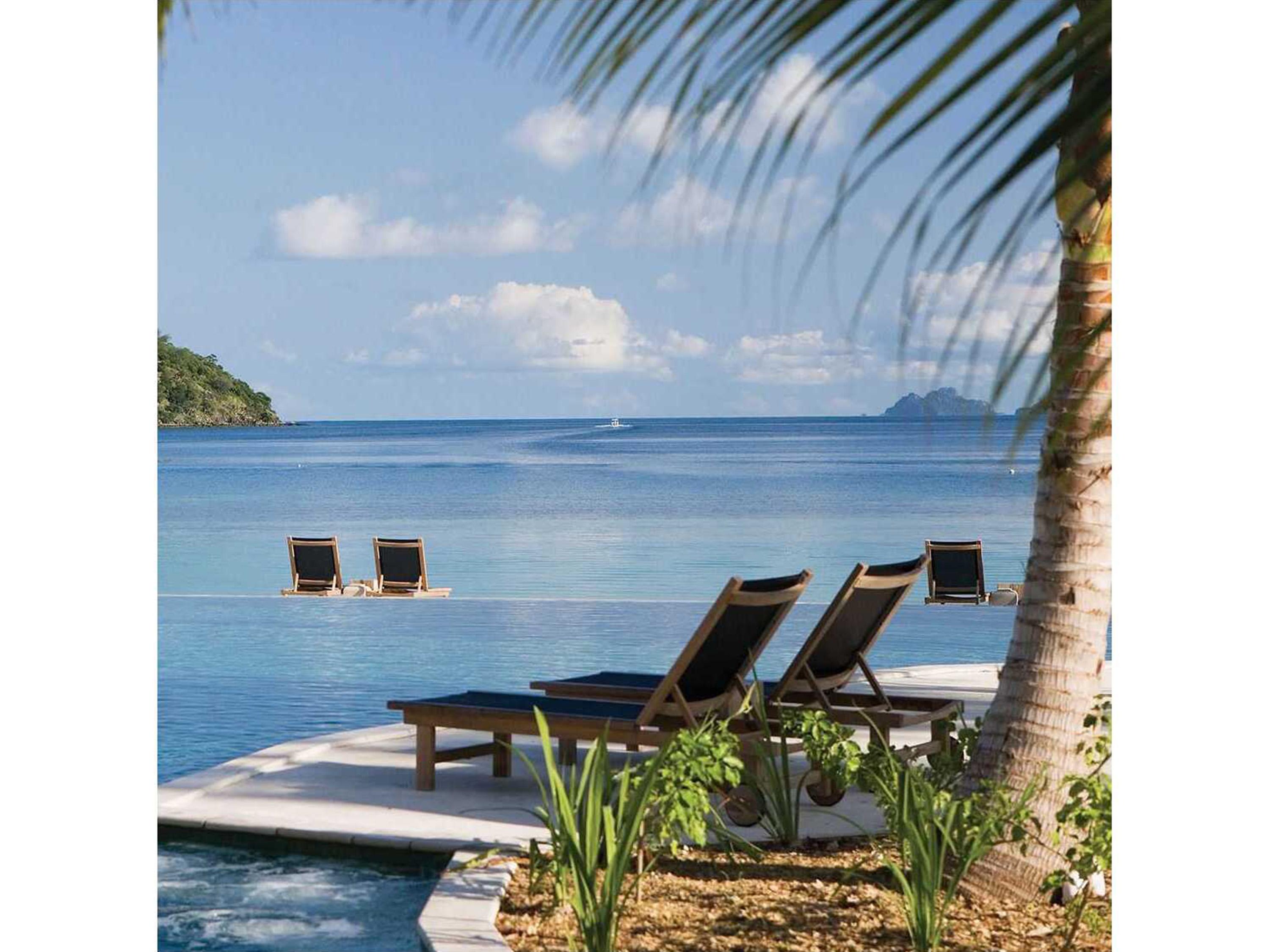 Kingsley Bate St. Tropez Teak Sling Chaise Lounge with Wheels