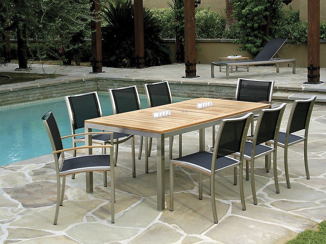 Kingsley Bate Tiburon Steel Dining Set