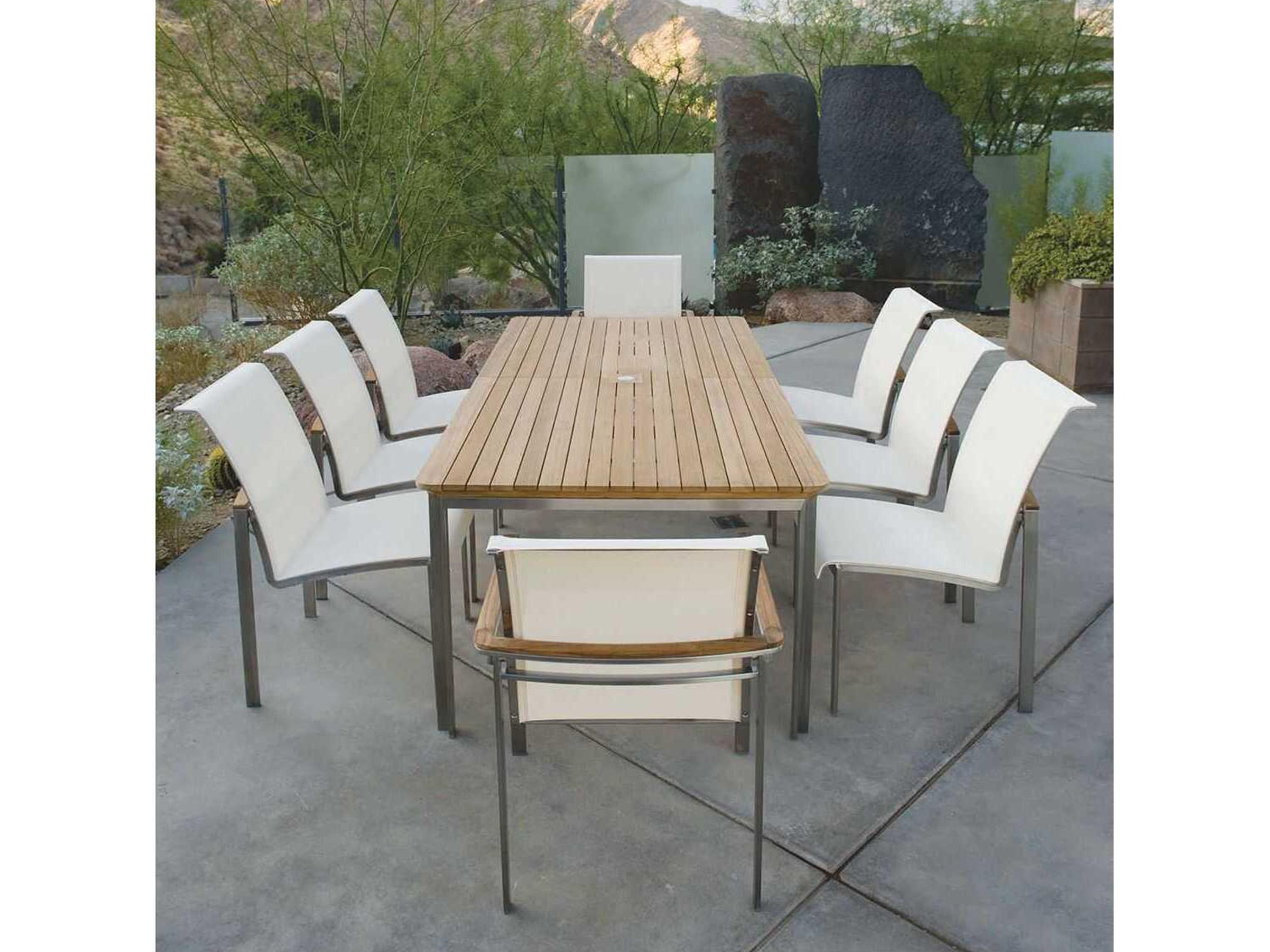 Kingsley Bate Tivoli Stainless Steel Sling Dining Side Chair