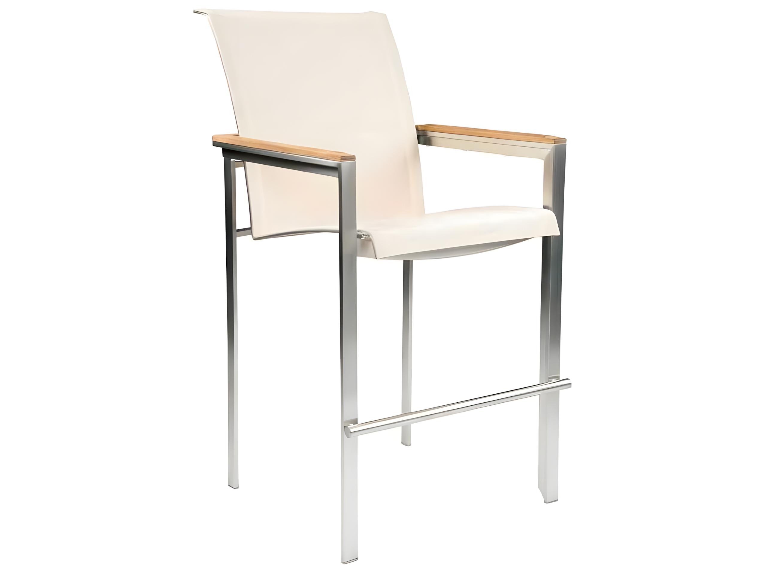 Kingsley Bate Tivoli Stainless Steel Sling Bar Stool