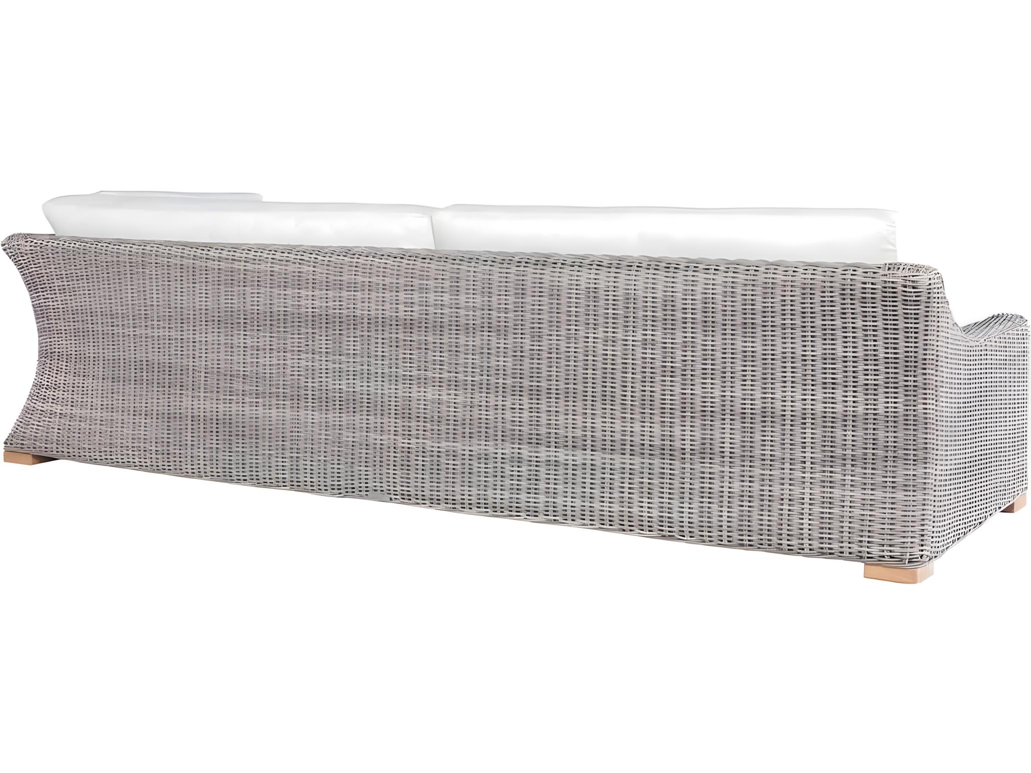 Kingsley Bate Special Order Tortola Wicker Cushion Left Arm Facing Sofa