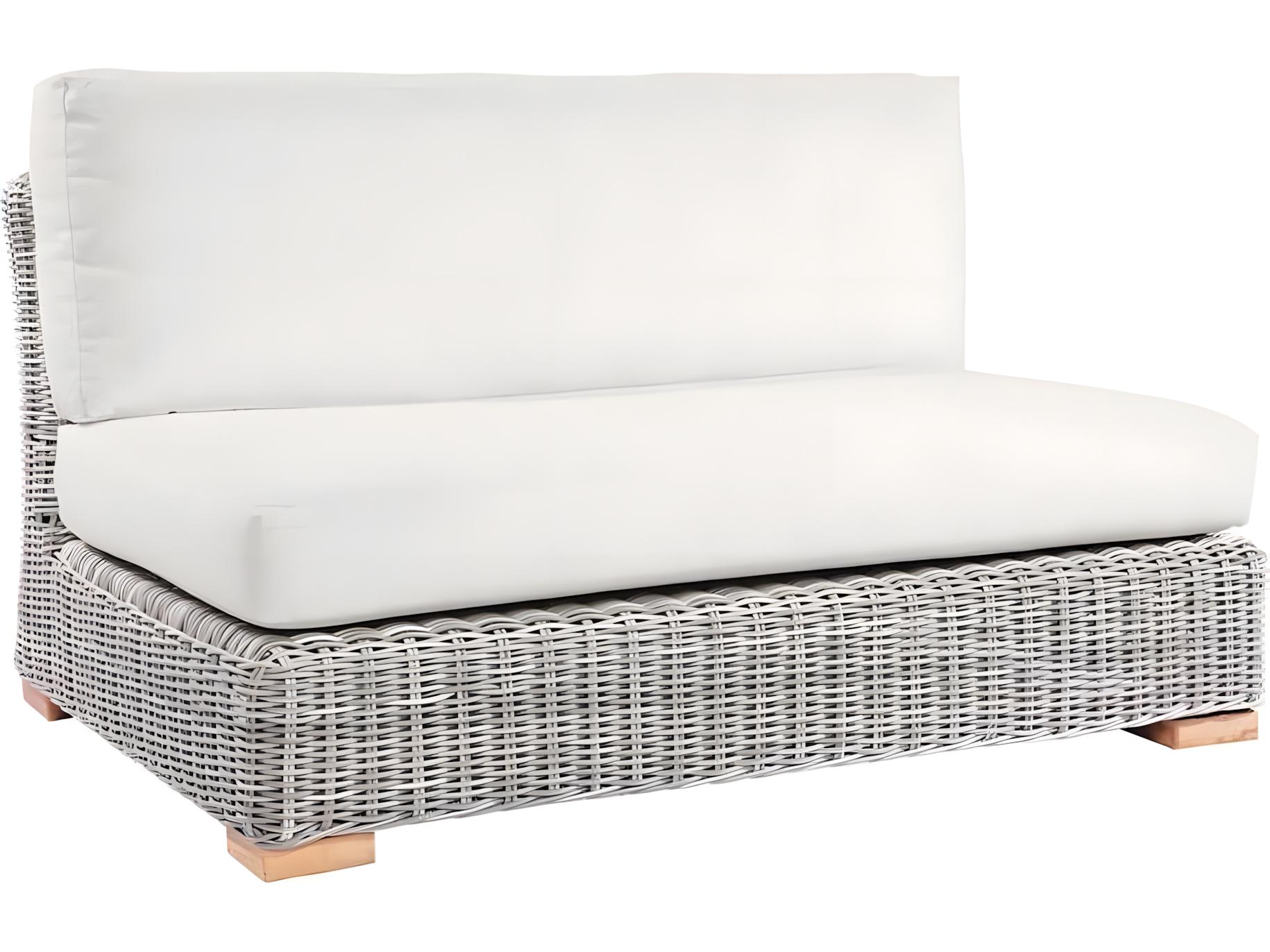 Kingsley Bate Special Order Tortola Wicker Cushion Modular Loveseat