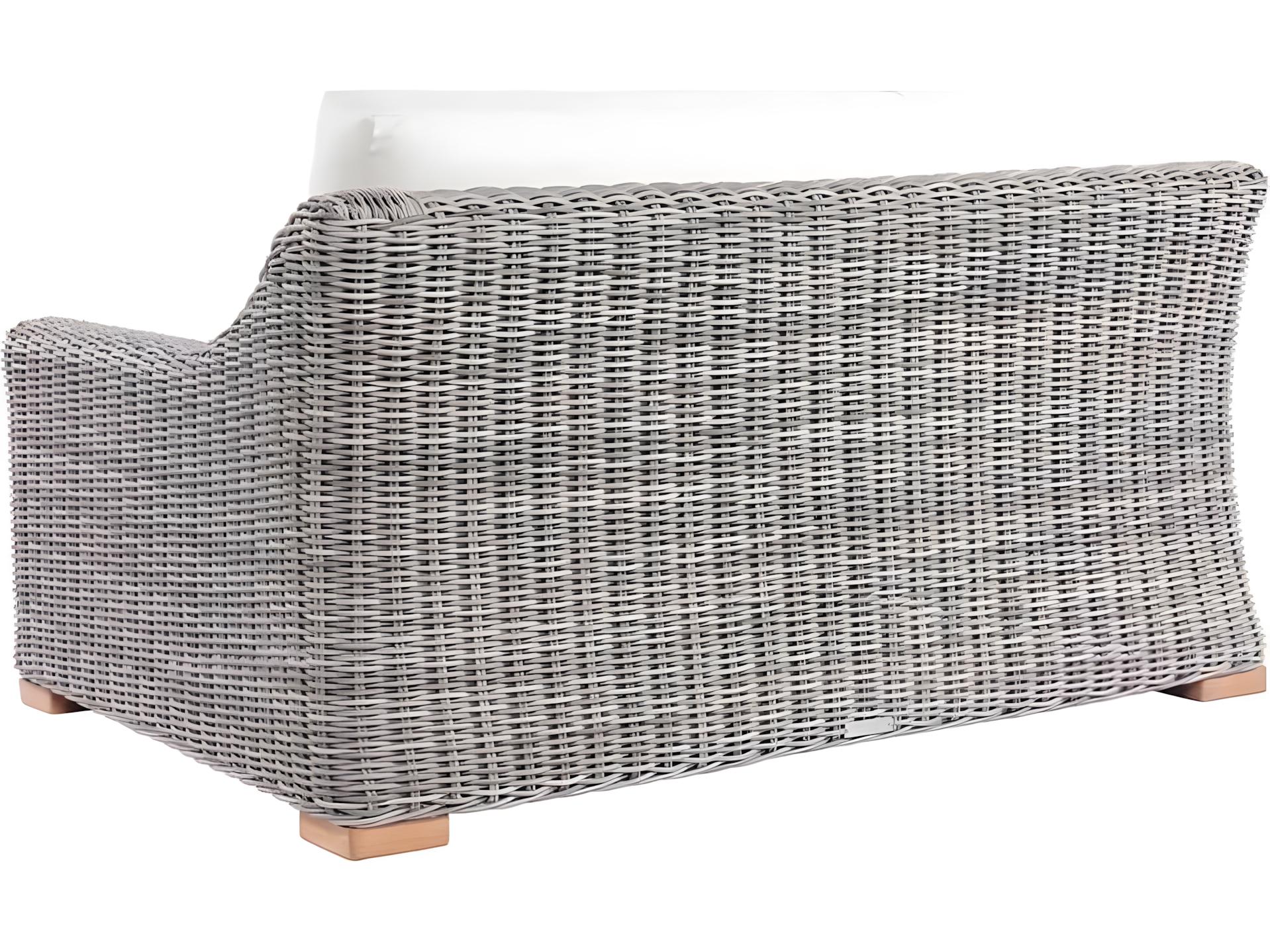 Kingsley Bate Special Order Tortola Wicker Cushion Right Arm Facing Loveseat