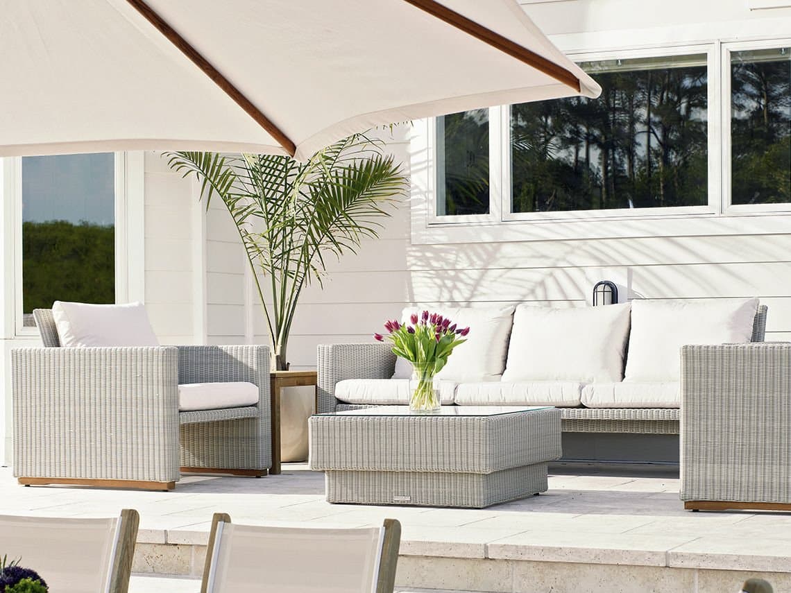 Kingsley Bate Westport Wicker Cushion Lounge Set