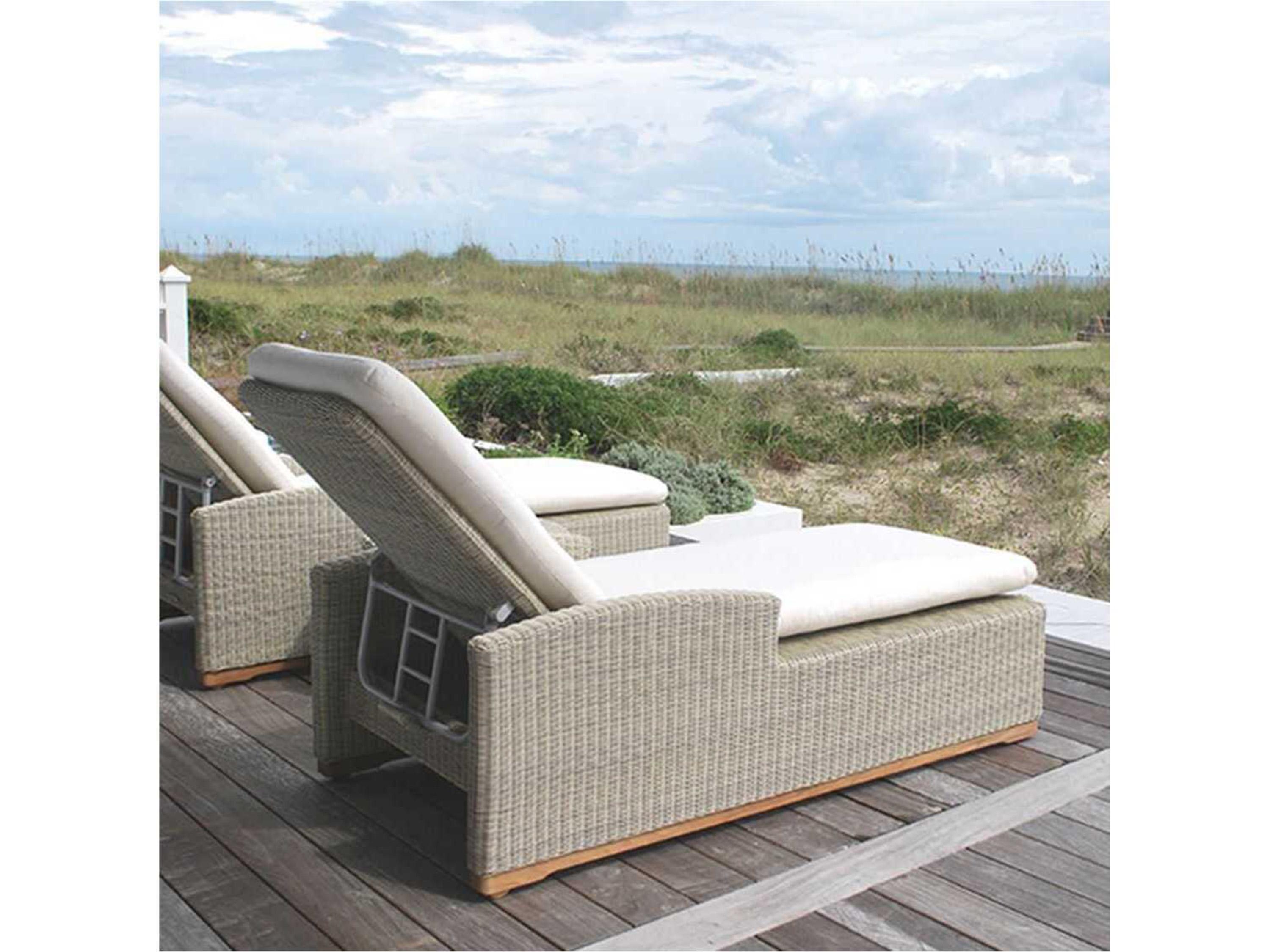 Kingsley Bate Westport Teak Cushion Chaise Lounge