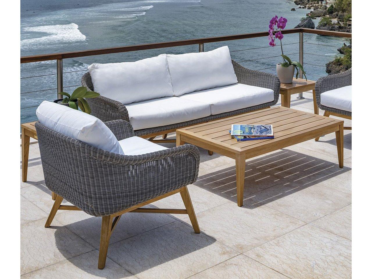Kingsley Bate Zona Teak Cushion Lounge Set