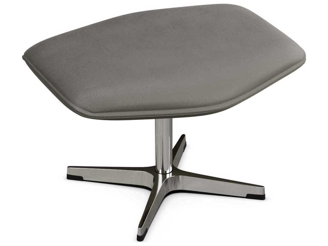 Kebe Palma Gray Leather Recliner