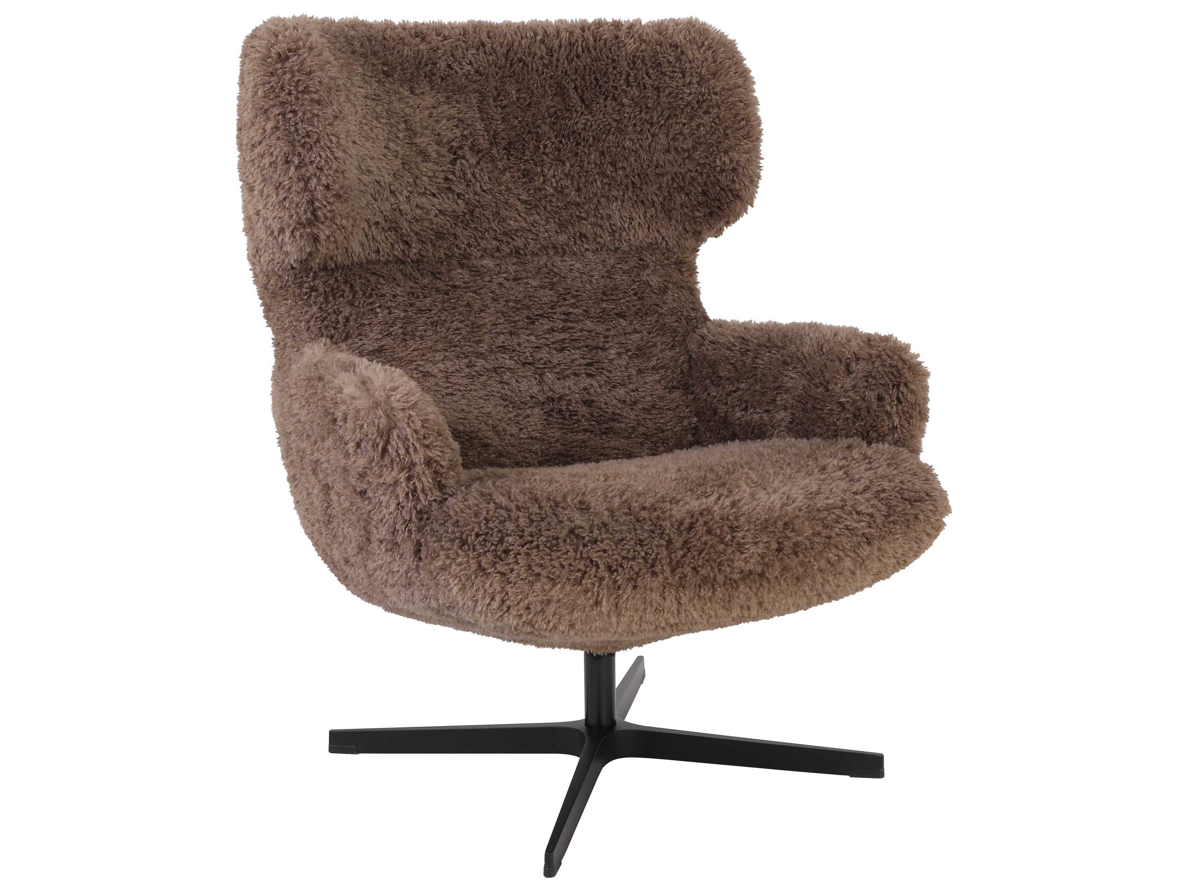 Kebe Victoria Doodle Liver Swivel Accent Chair with Footrest