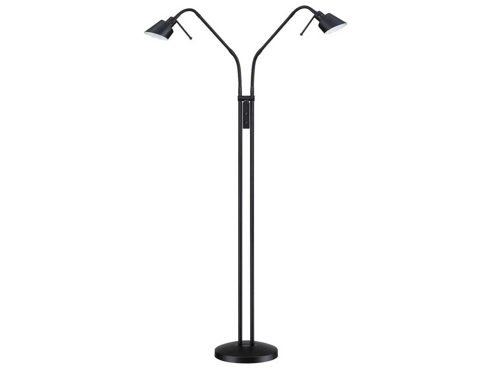 Kendal Oslo Twins Black Floor Lamp