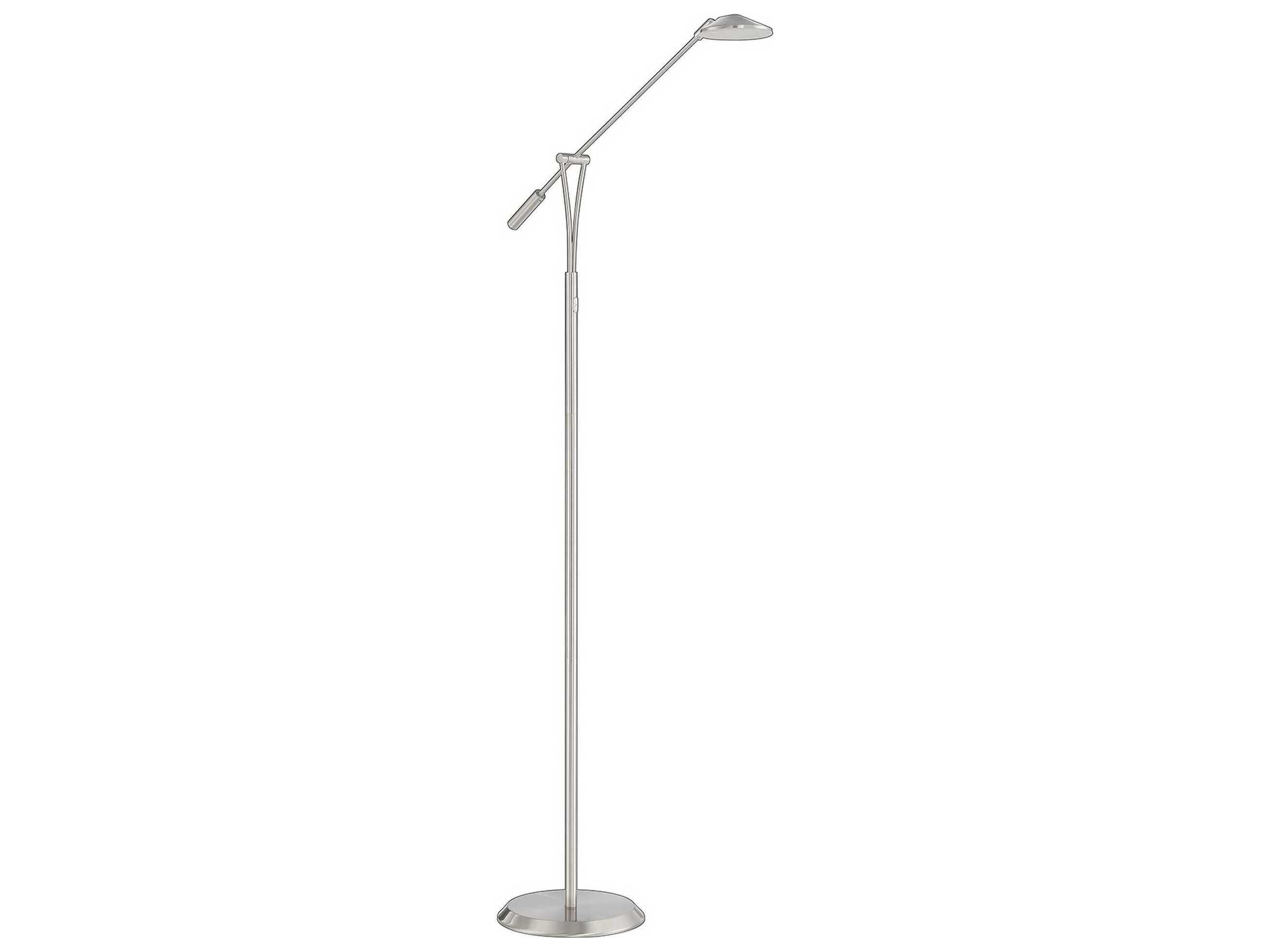 Kendal Lahoya Satin Nickel LED Floor Lamp