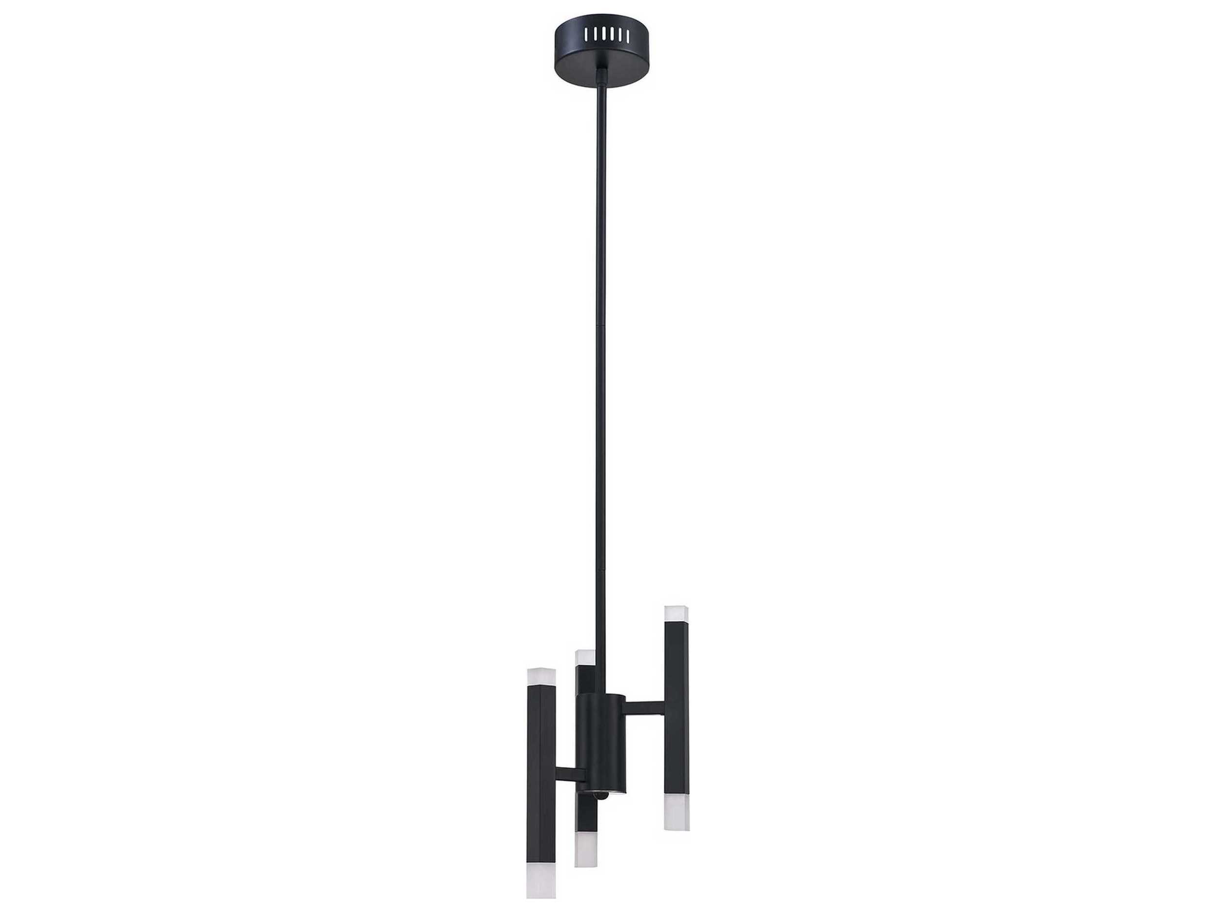 Kendal Verticals 6-Light Black LED Mini Pendant