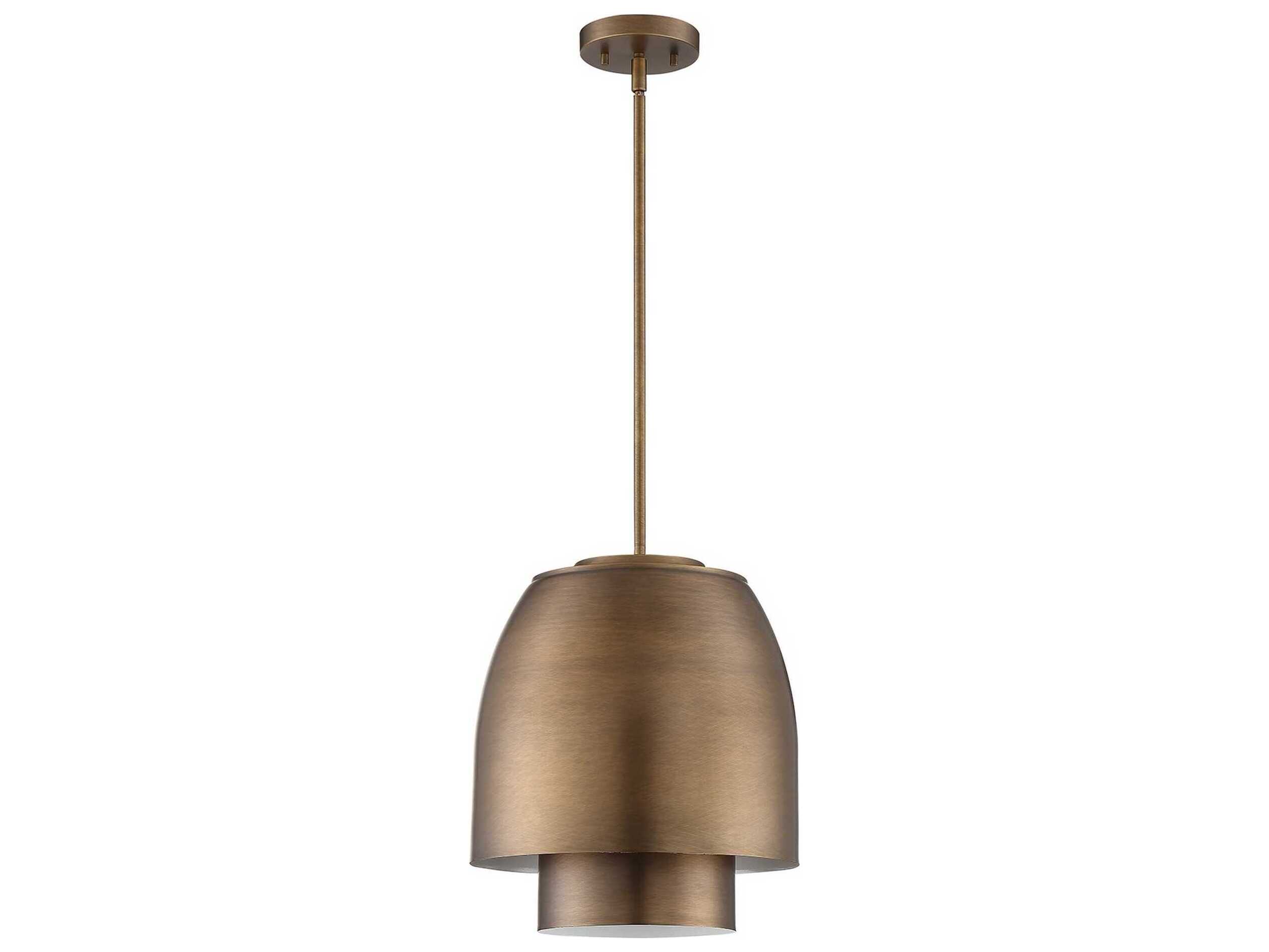 Kendal Sprizzo 3-Light Brass Bell Pendant