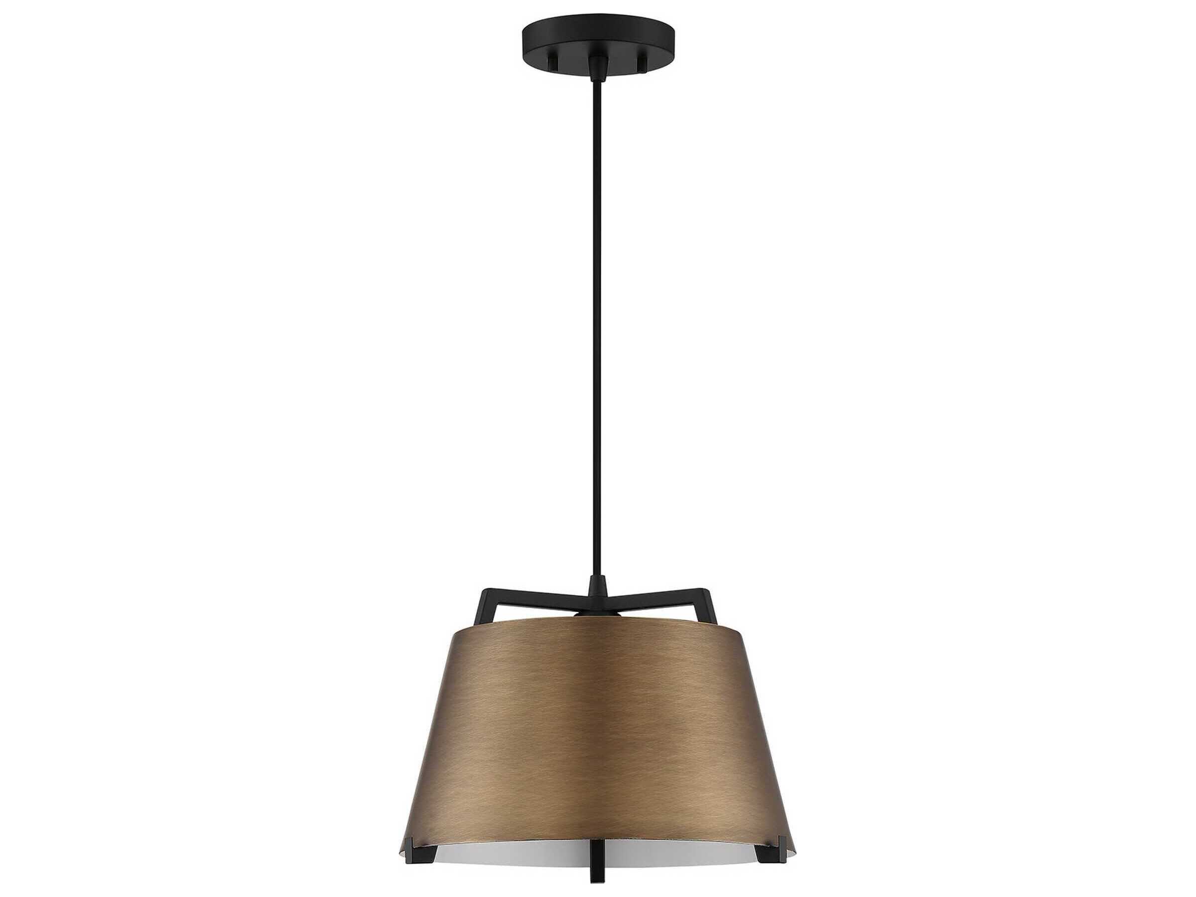 Kendal Sky 1-Light Brass Black Pendant