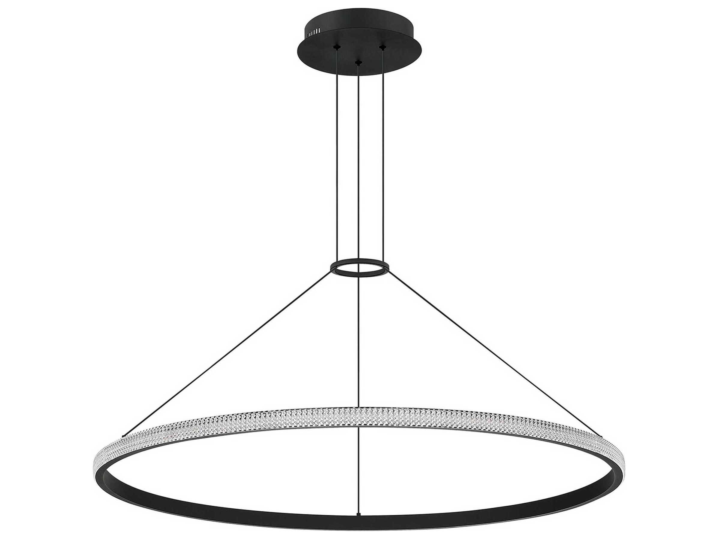 Kendal Prado 1-Light Black LED Round Pendant