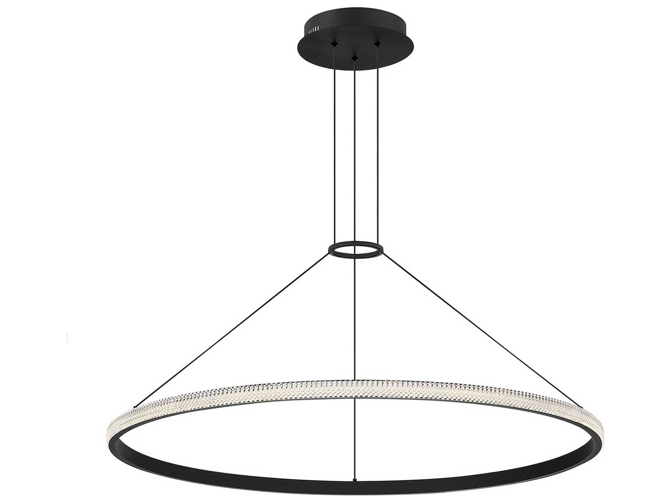 Kendal Prado 1-Light Black LED Round Pendant