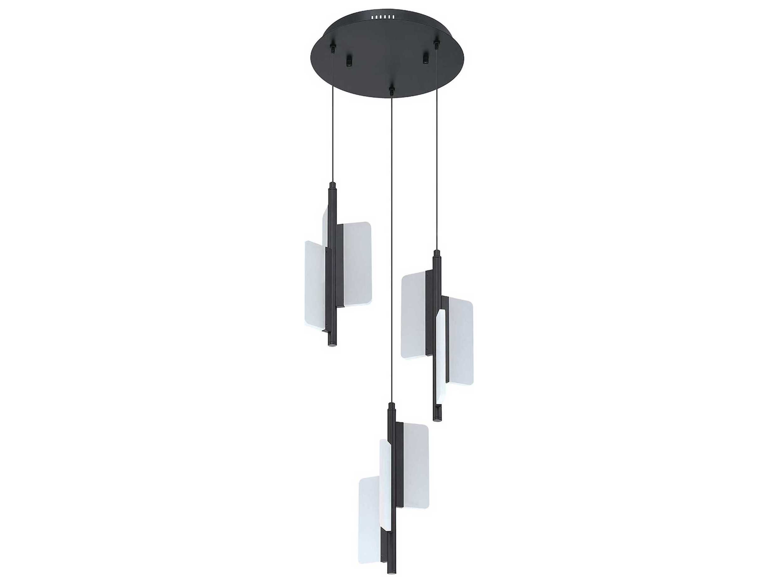 Kendal Phaedra 9-Light Black LED Pendant