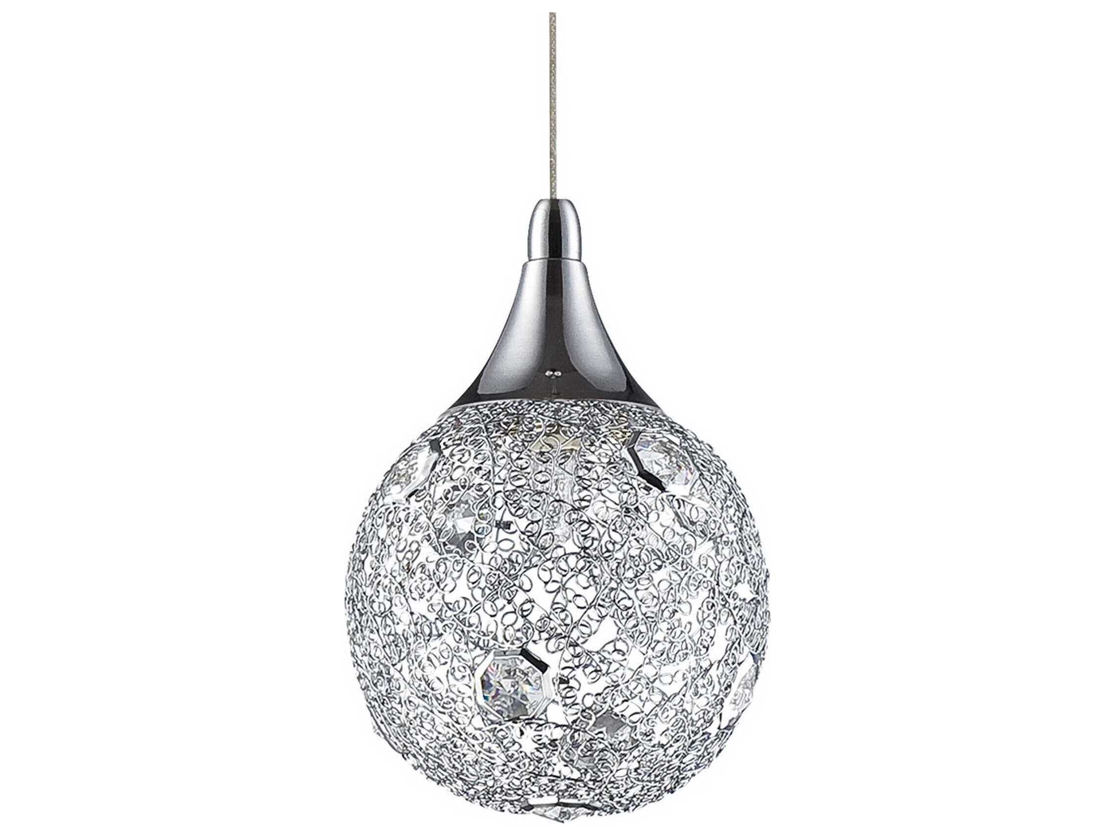 Kendal Solaro 9-Light Chrome Crystal Globe Pendant