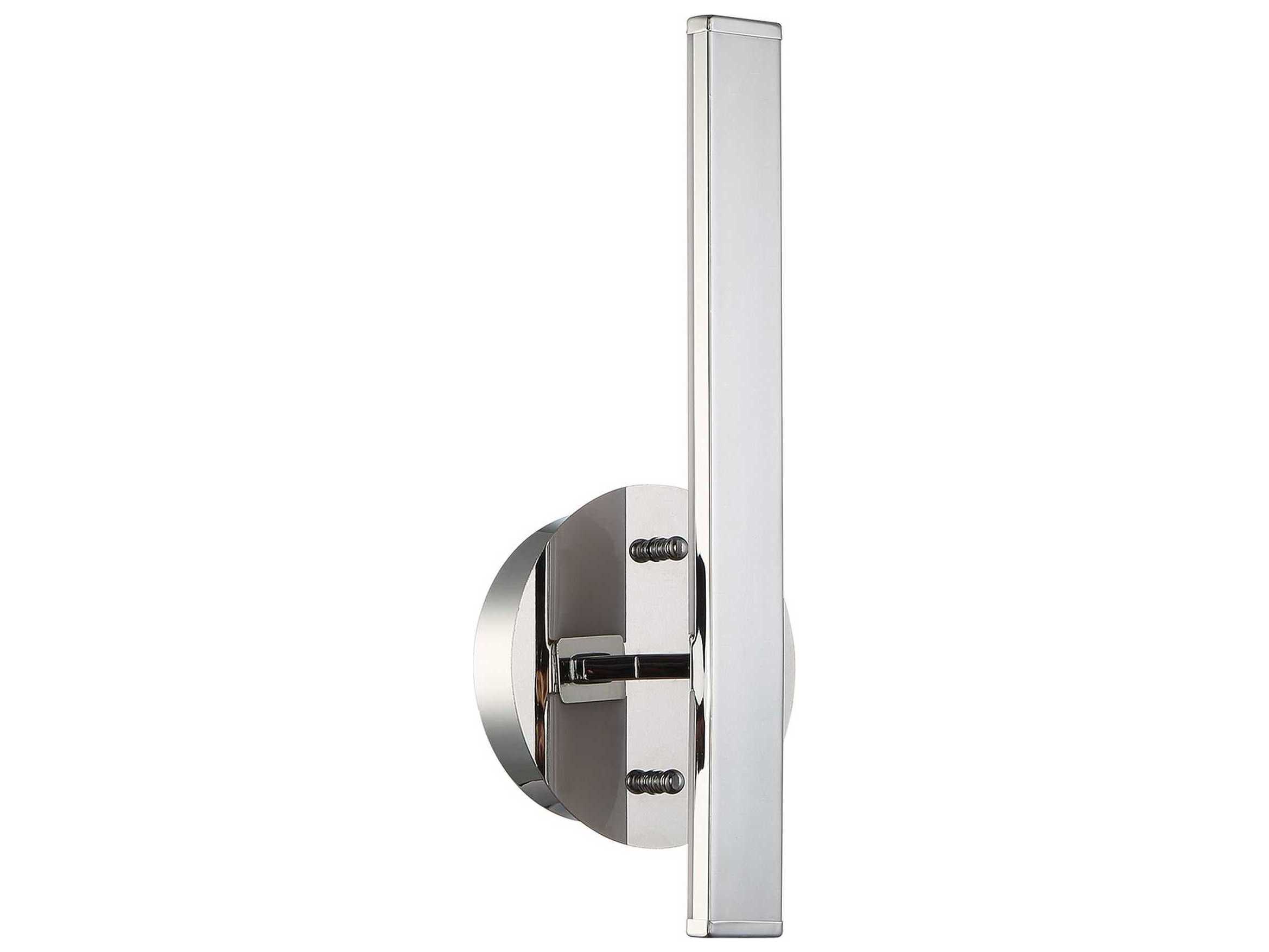 Kendal Strait-up Chrome LED Wall Sconce