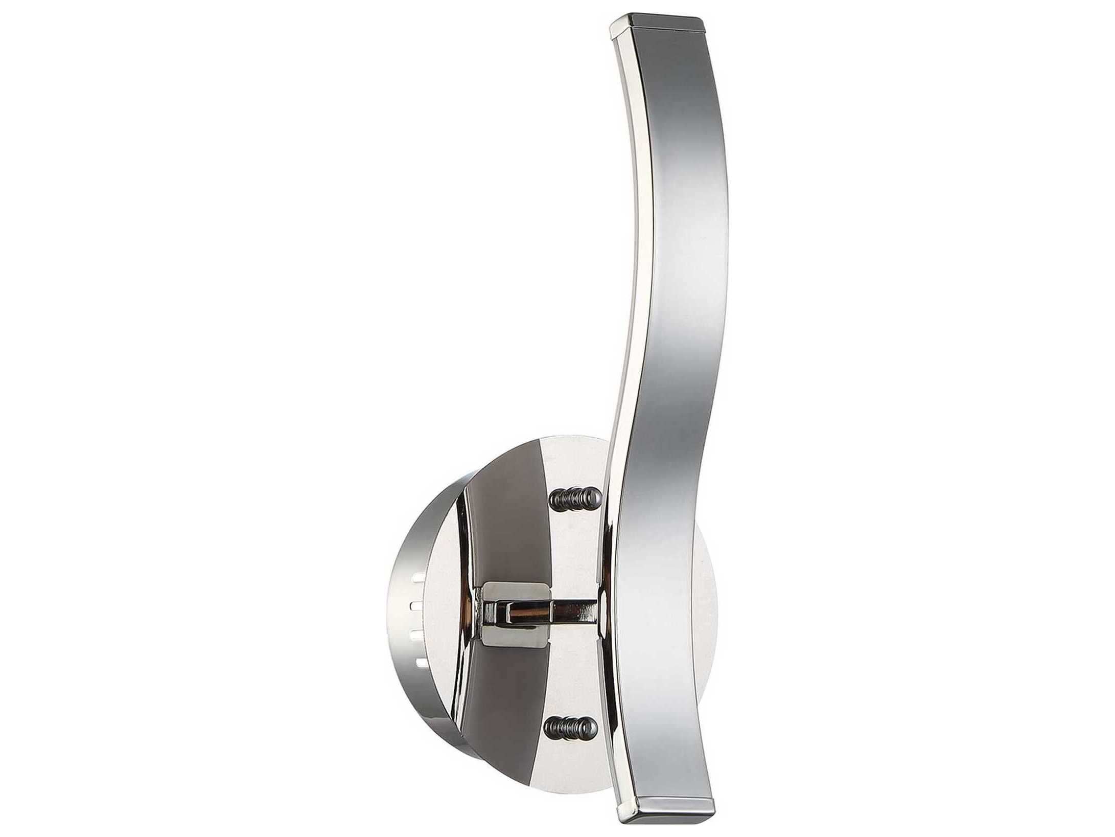 Kendal Wave Chrome LED Wall Sconce