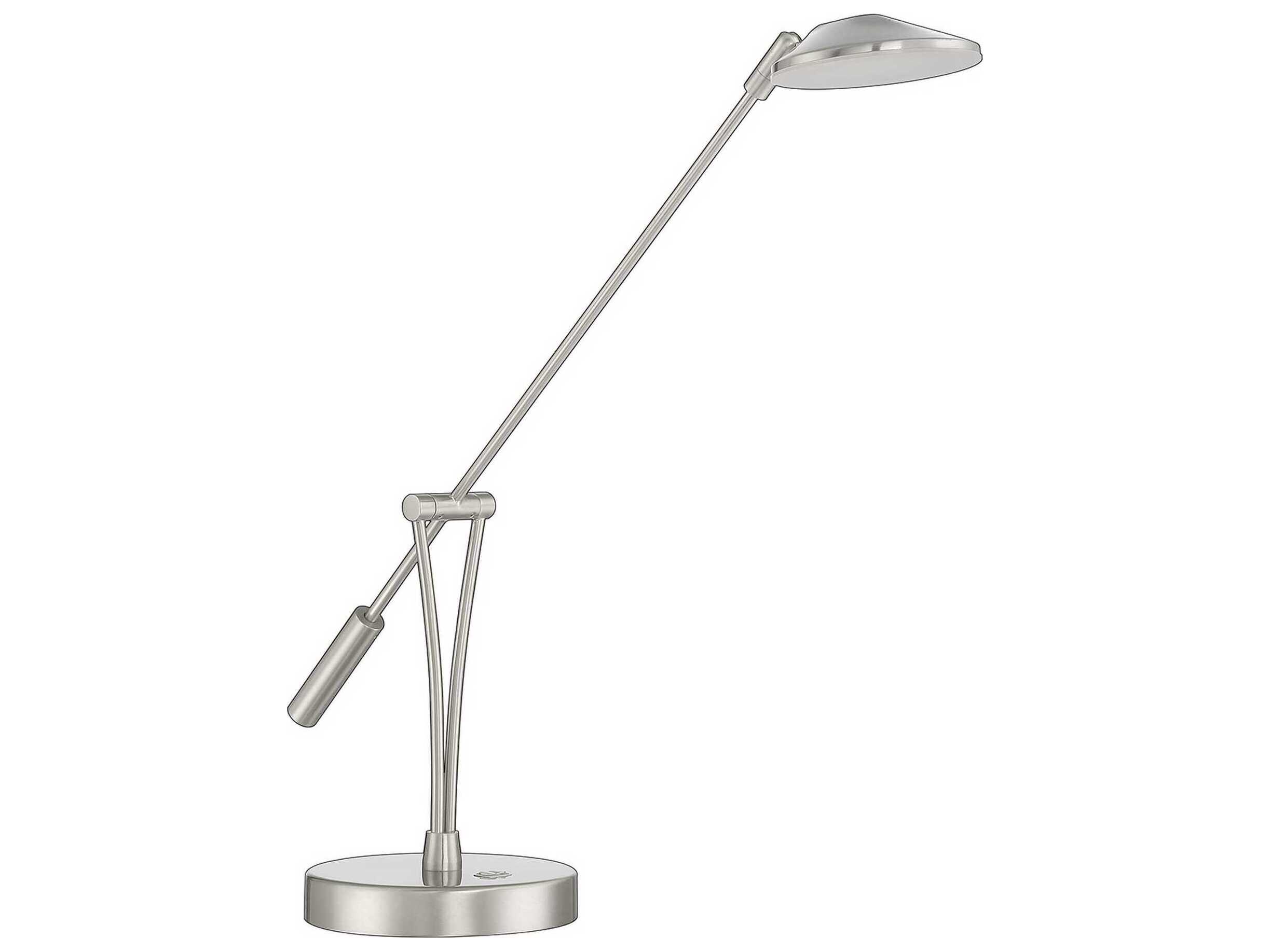 Kendal Lahoya Satin Nickel LED Desk Lamp