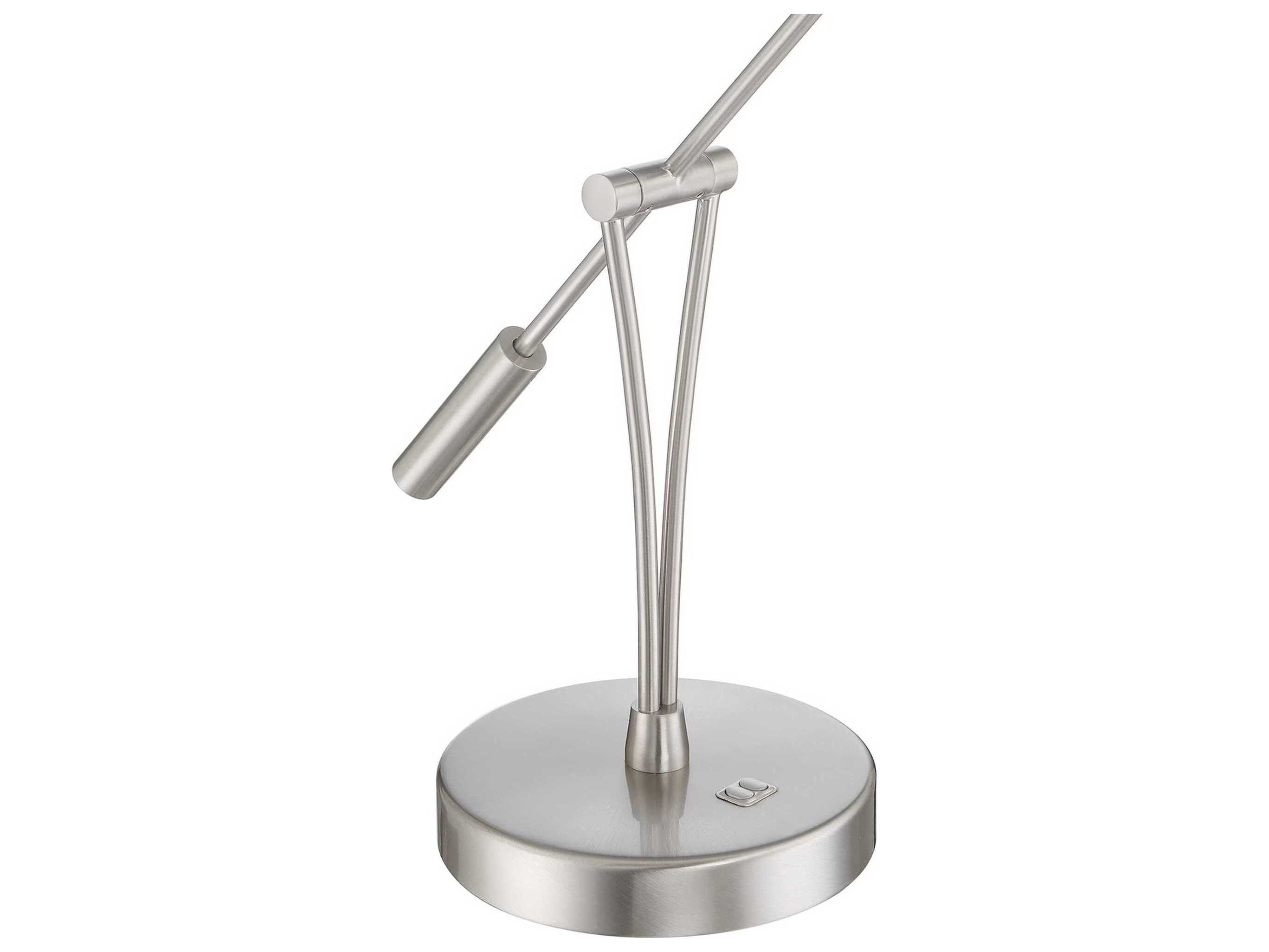Kendal Lahoya Satin Nickel LED Desk Lamp
