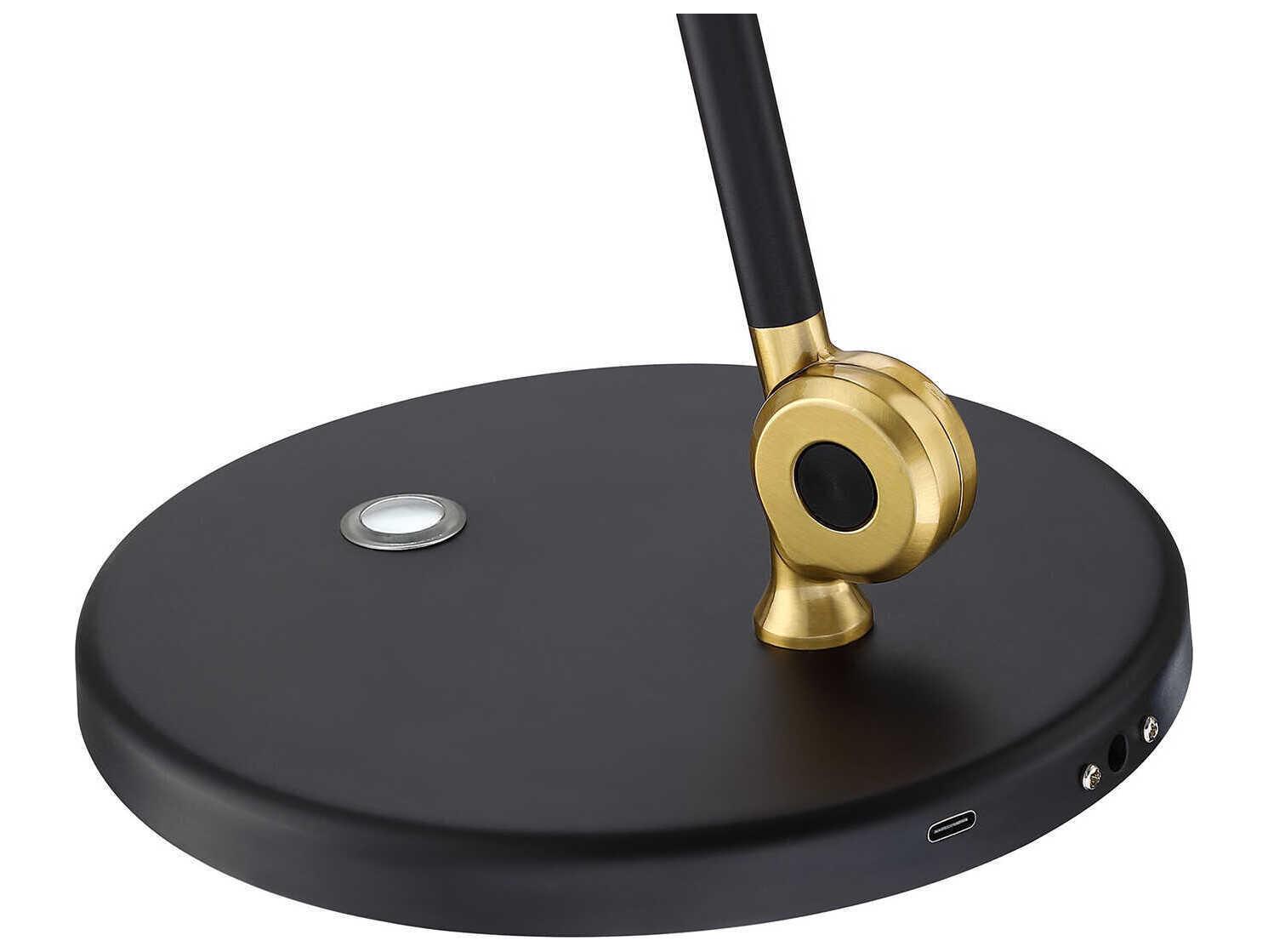 Kendal Ican Black Brass Desk Lamp