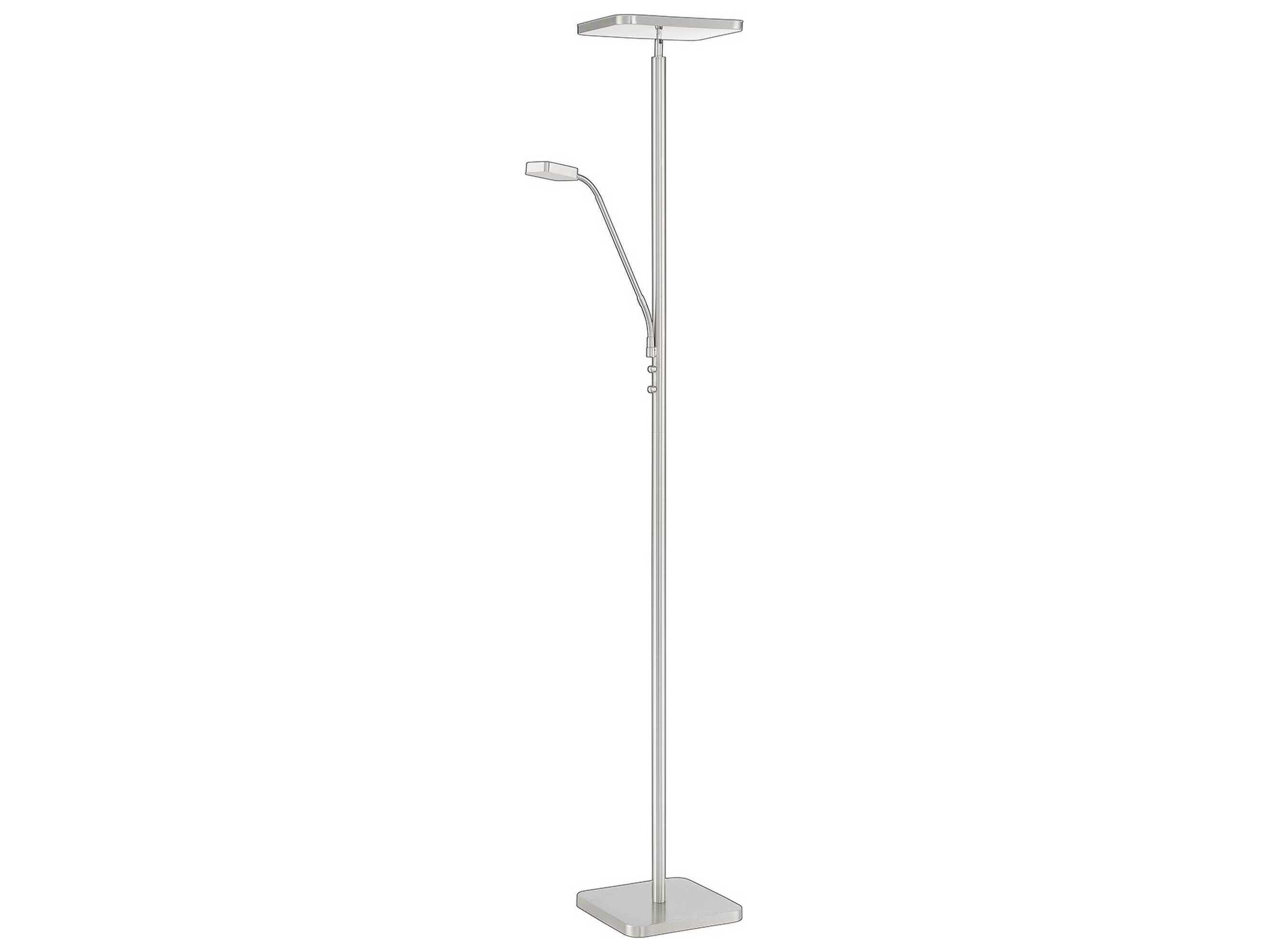 Kendal Ella Satin Nickel LED Floor Lamp