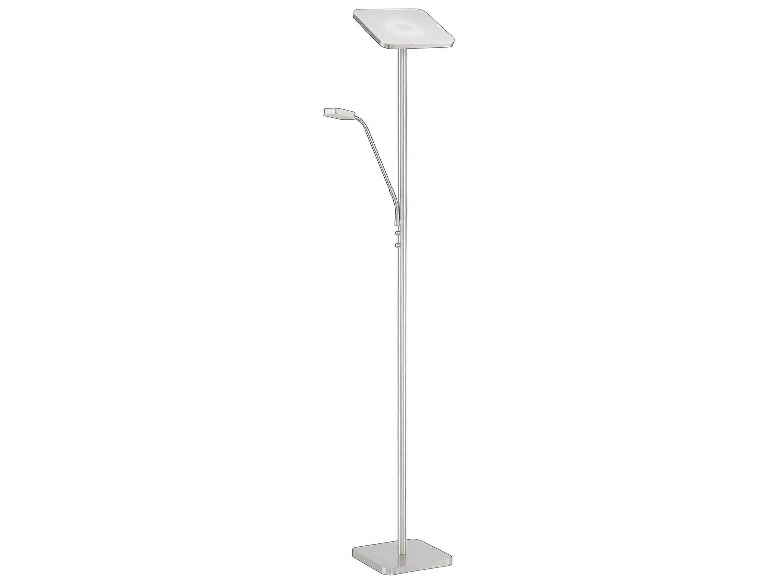 Kendal Ella Satin Nickel LED Floor Lamp