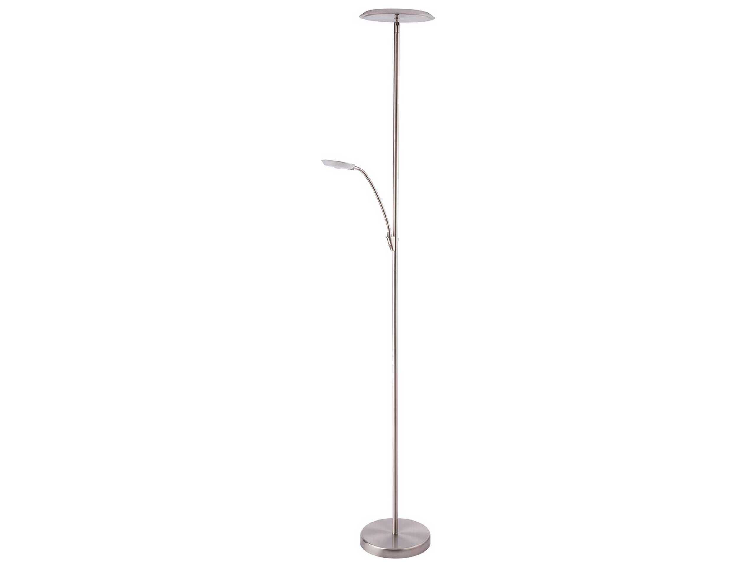 Kendal Iggy Satin Nickel LED Floor Lamp