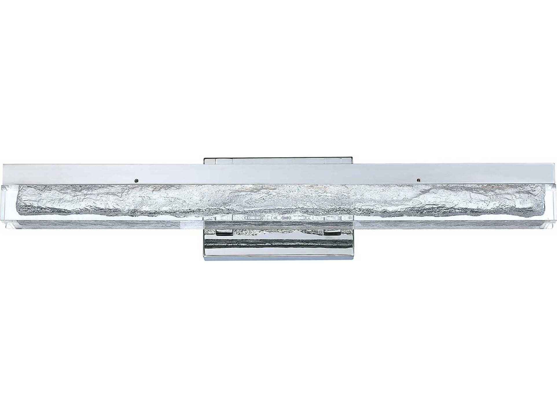 Kendal Ice Age 1-Light Chrome Black LED Vanity Light