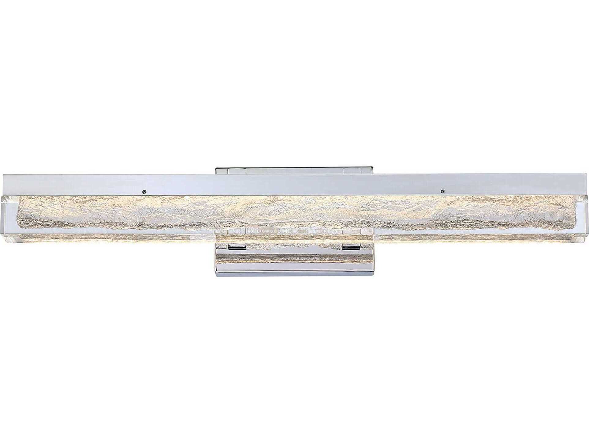 Kendal Ice Age 1-Light Chrome Black LED Vanity Light