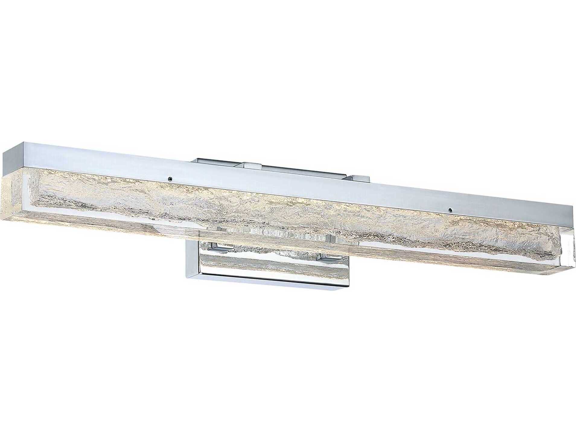 Kendal Ice Age 1-Light Chrome Black LED Vanity Light