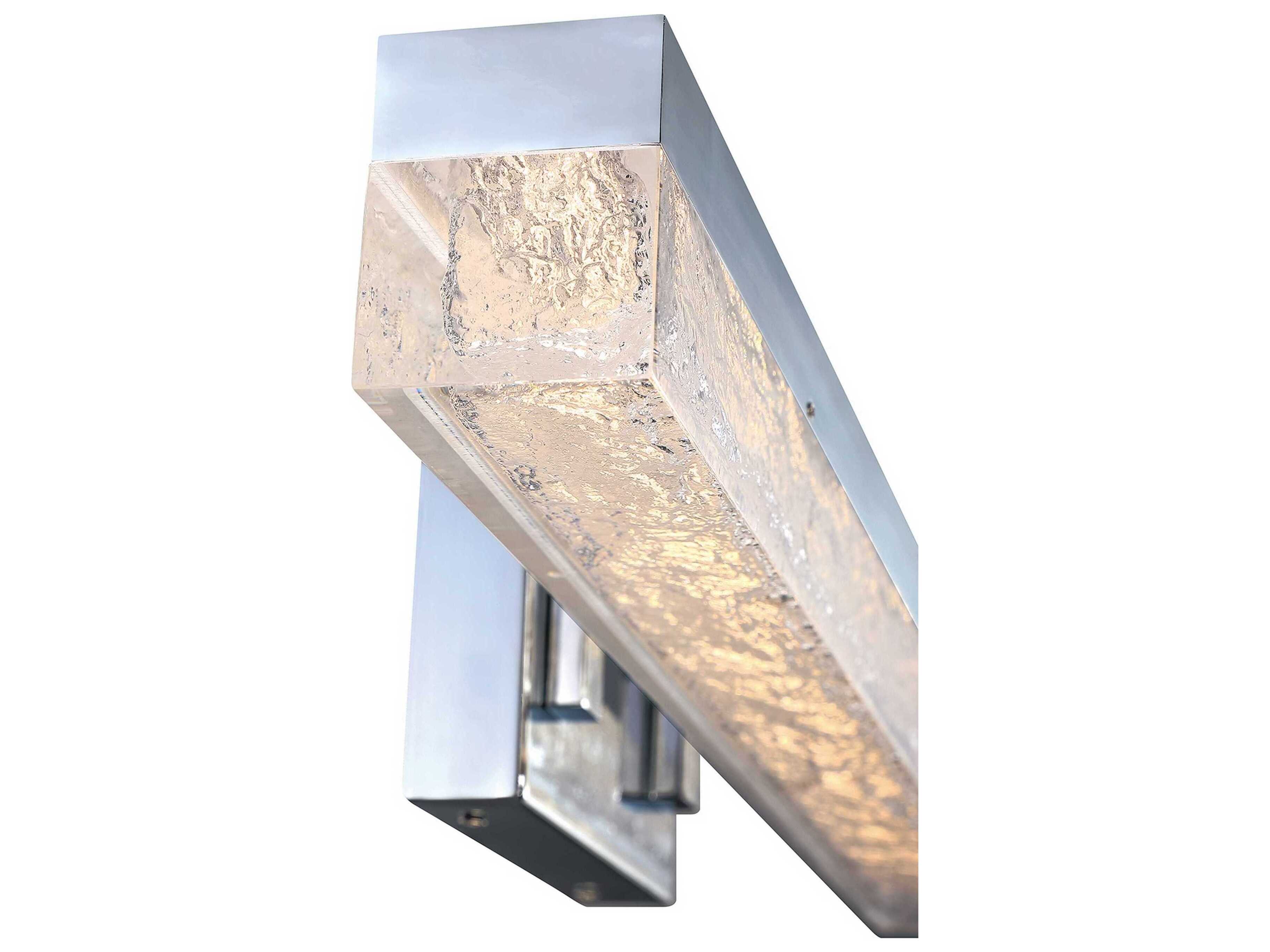 Kendal Ice Age 1-Light Chrome Black LED Vanity Light