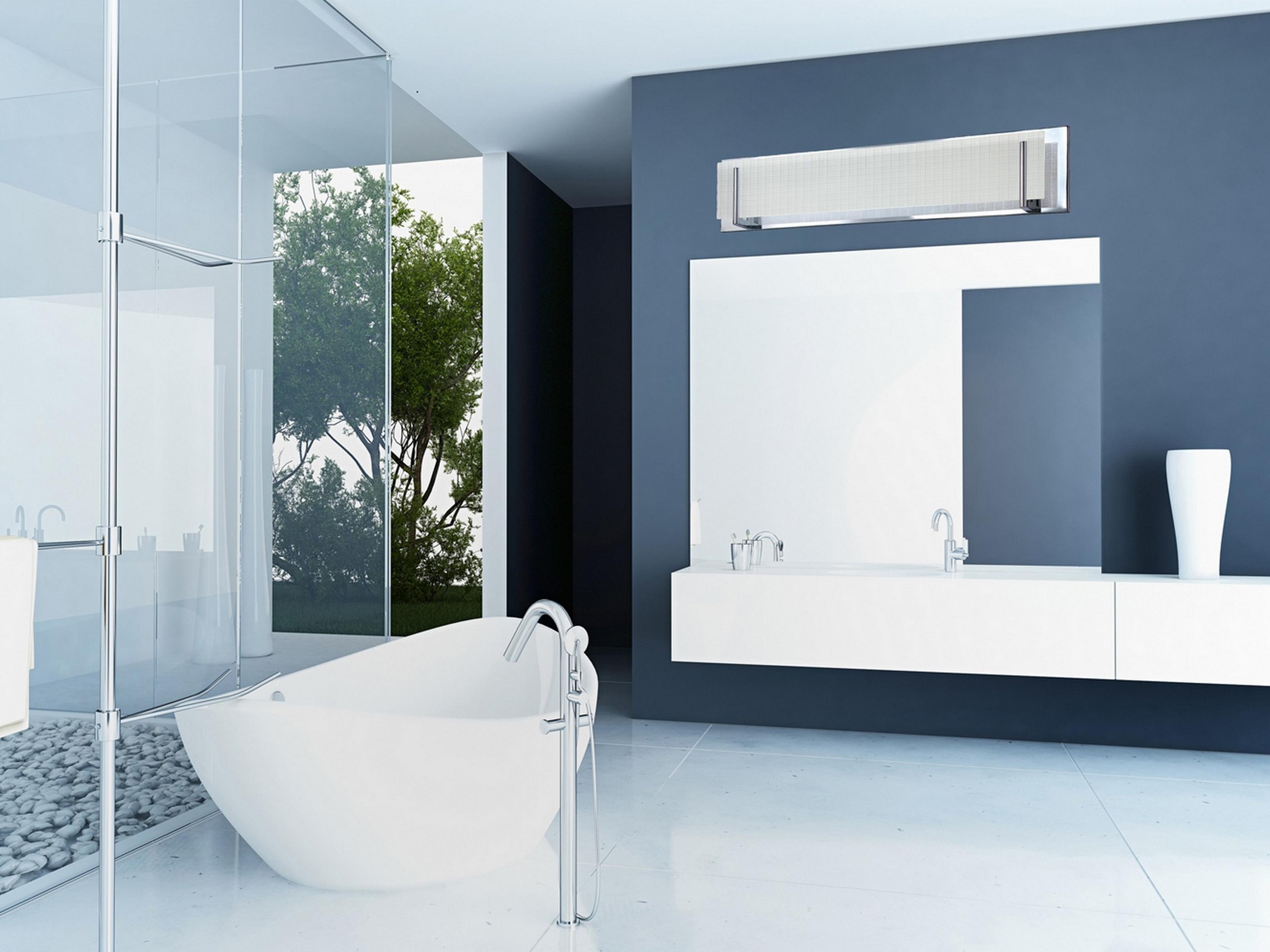 Kendal Aurora 7-Light Chrome Glass Vanity Light