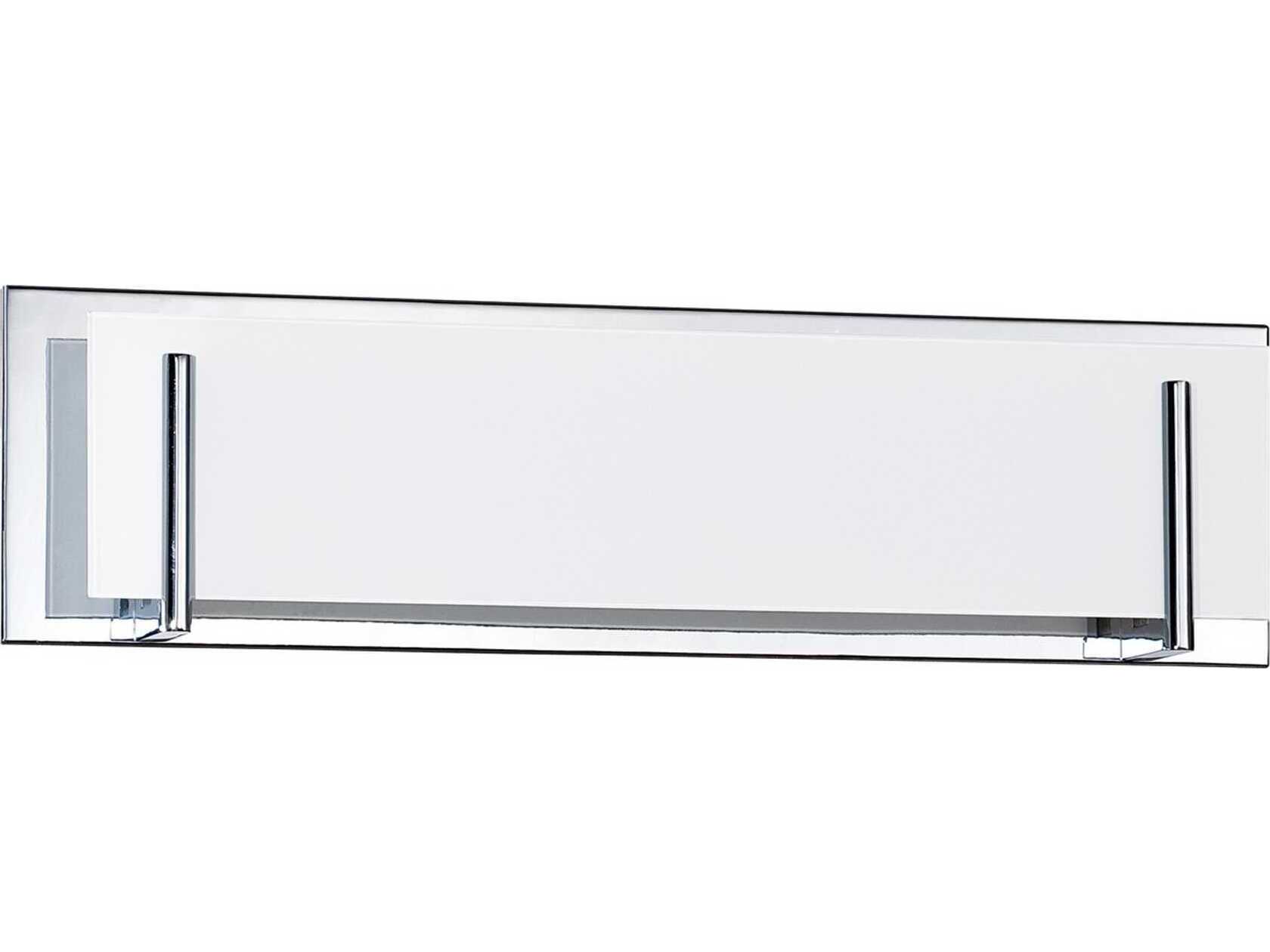 Kendal Aurora 4-Light Chrome Glass Vanity Light