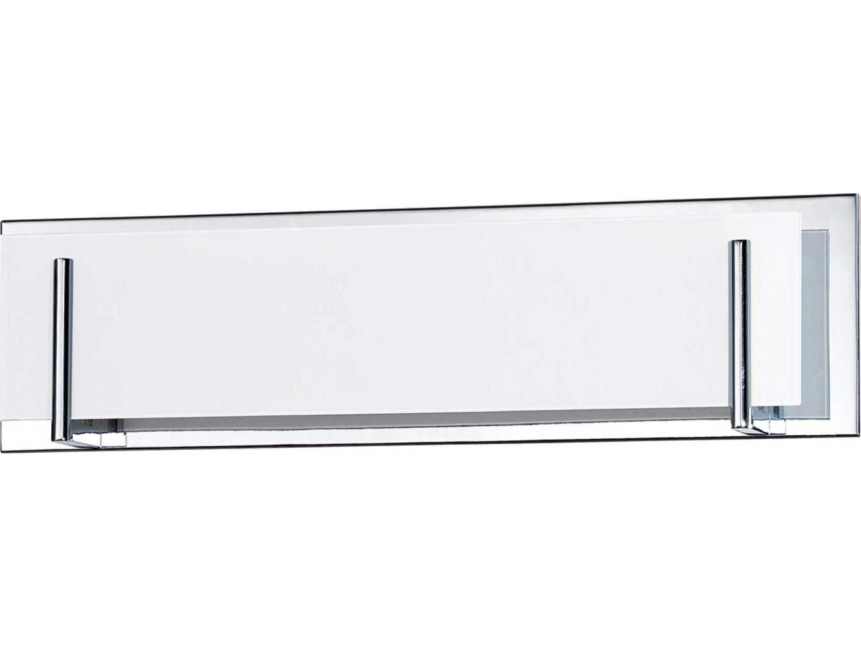 Kendal Aurora 4-Light Chrome Glass Vanity Light