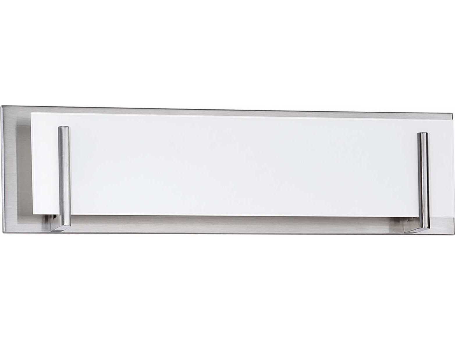 Kendal Aurora 4-Light Satin Nickel Glass Vanity Light