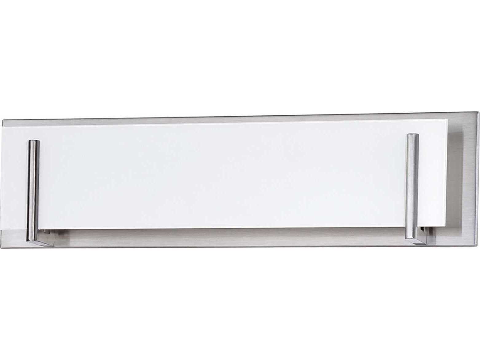 Kendal Aurora 4-Light Satin Nickel Glass Vanity Light
