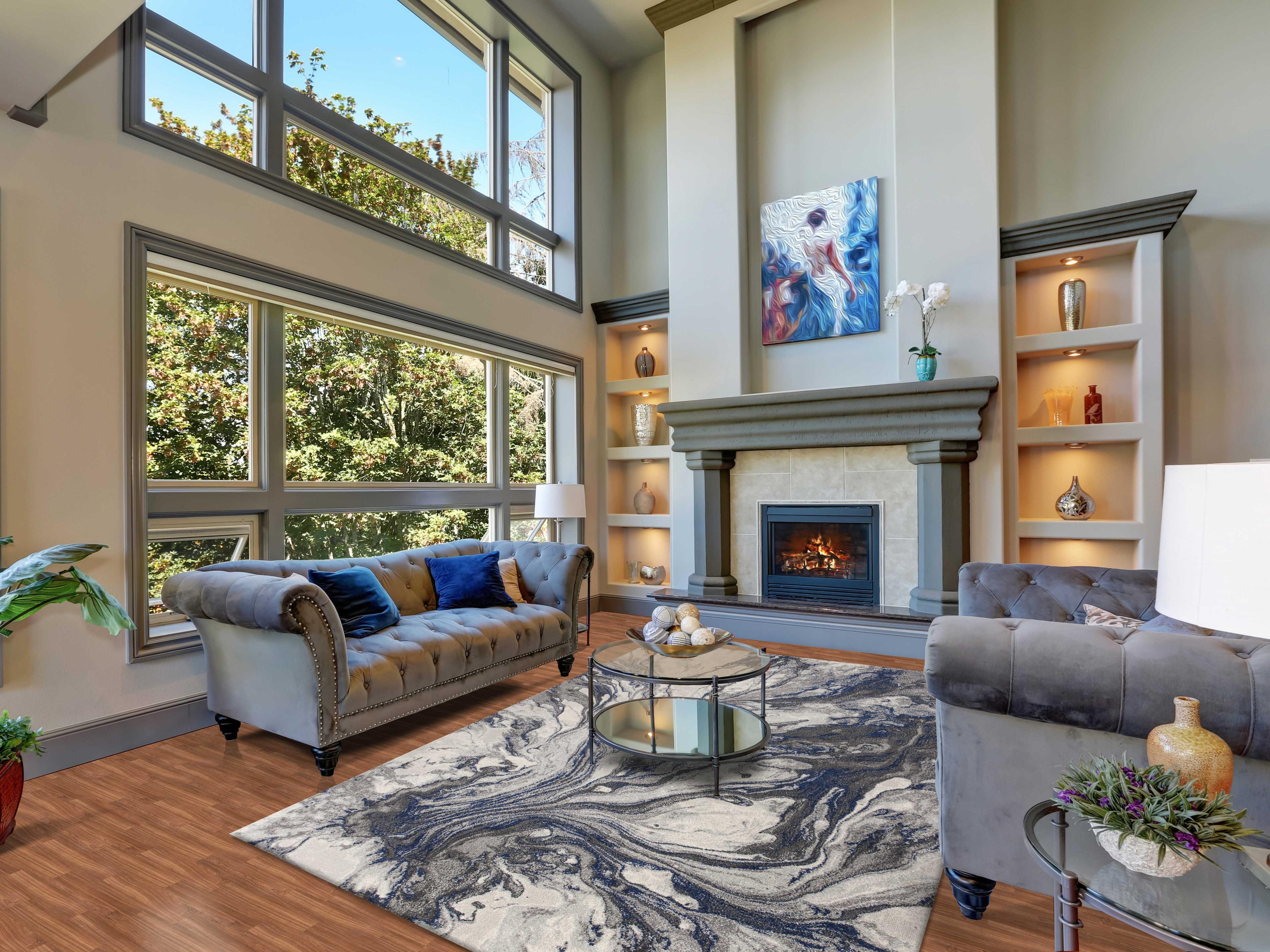 KAS Illusions Abstract Area Rug