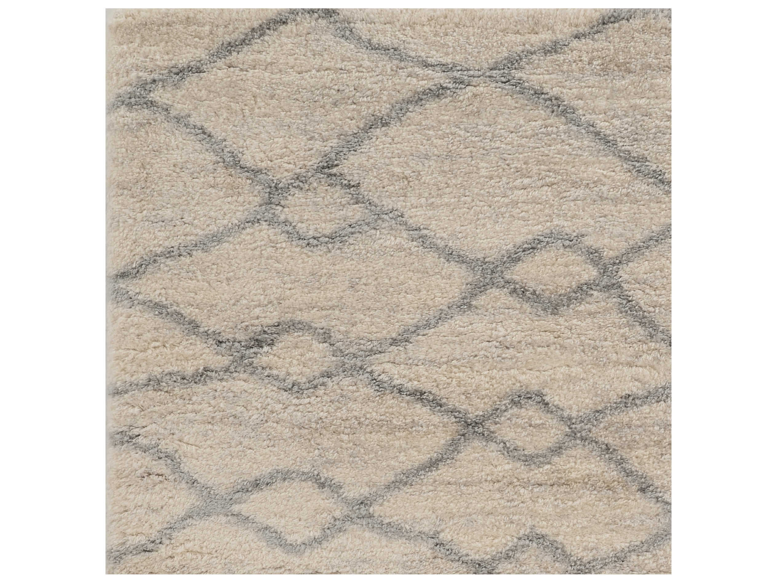 KAS Merino Shag Geometric Area Rug