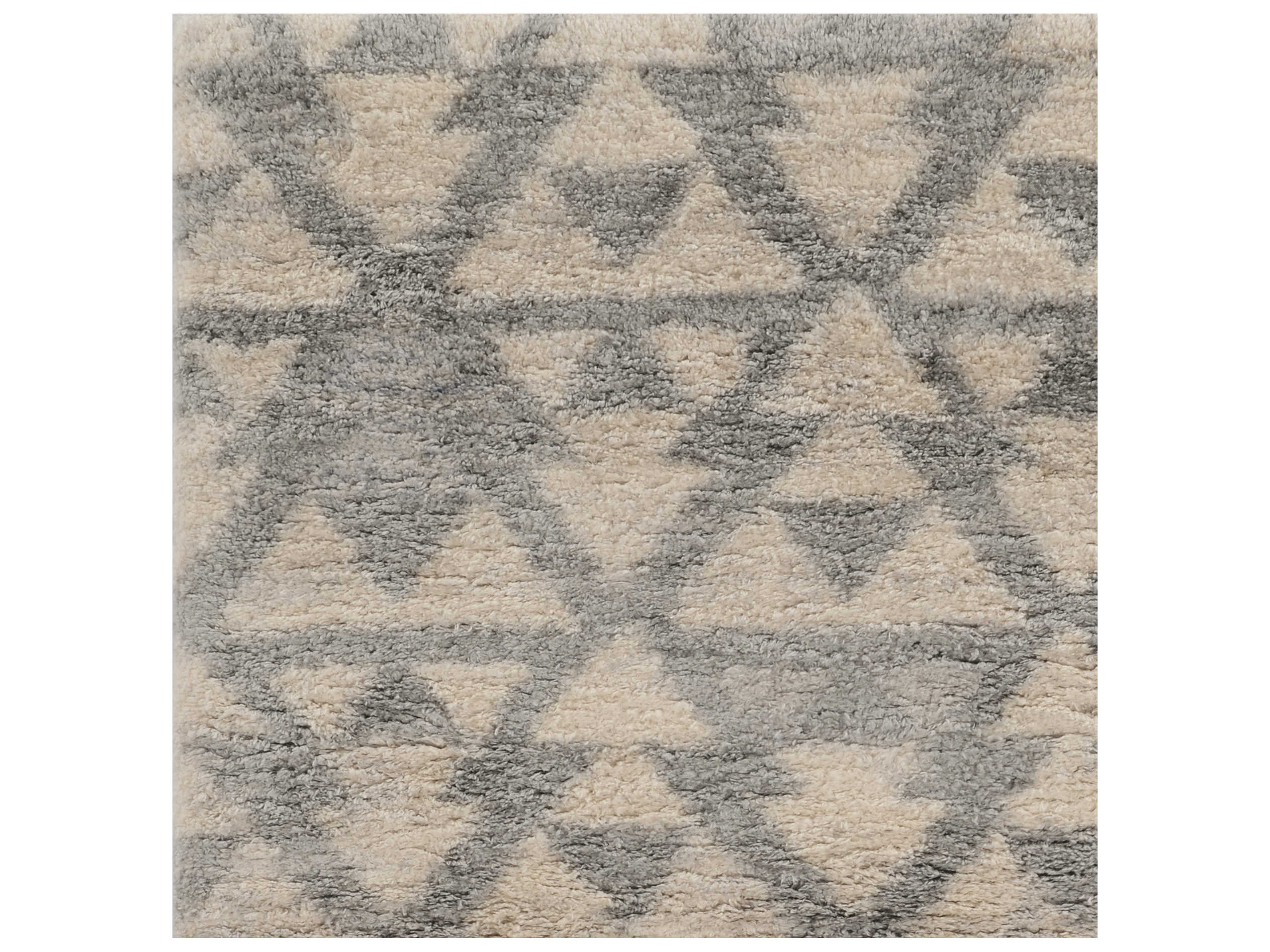 KAS Merino Shag Geometric Area Rug