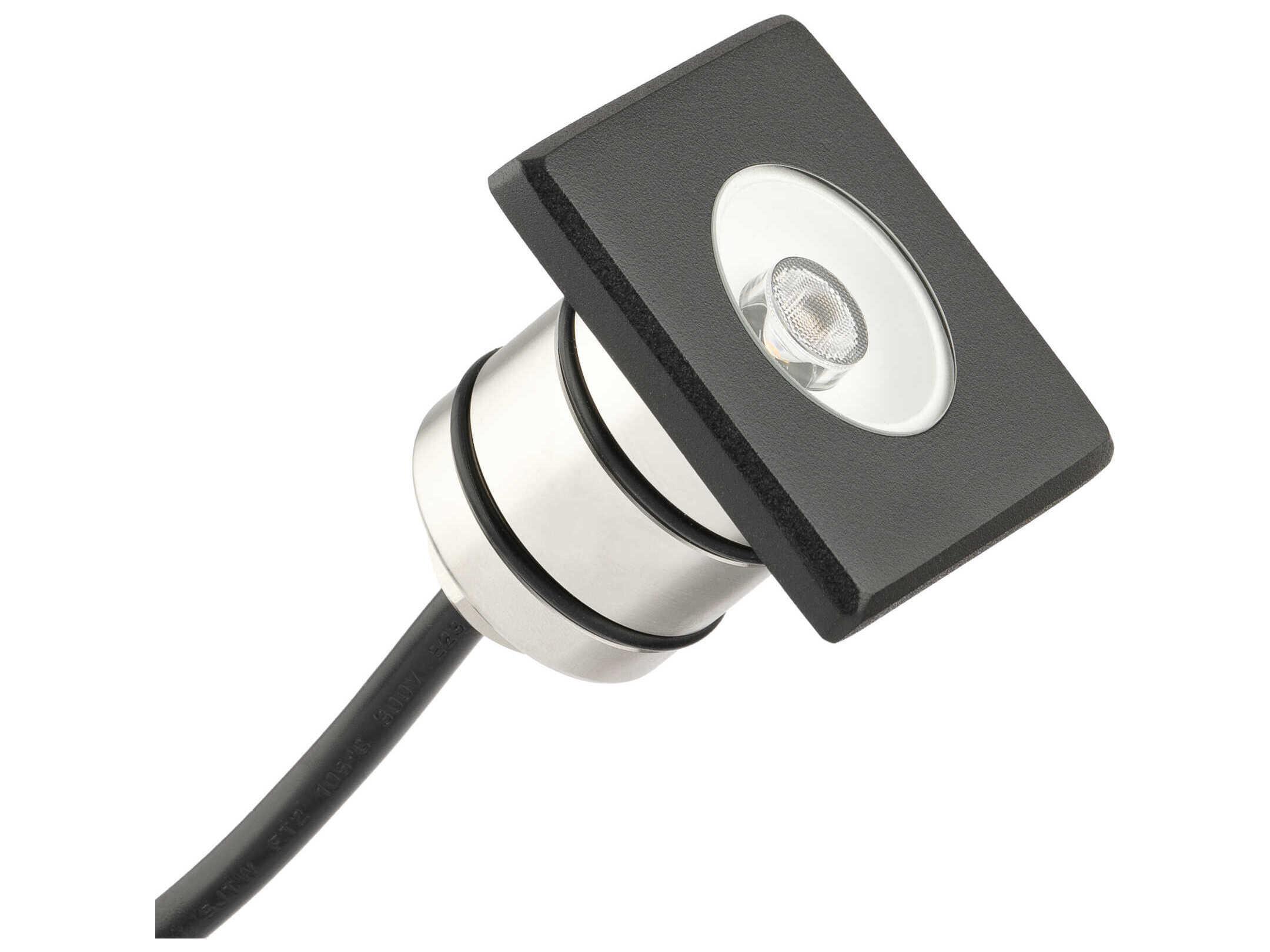 Kichler Landscape LED Black Brass Mini All-Purpose Square Trim